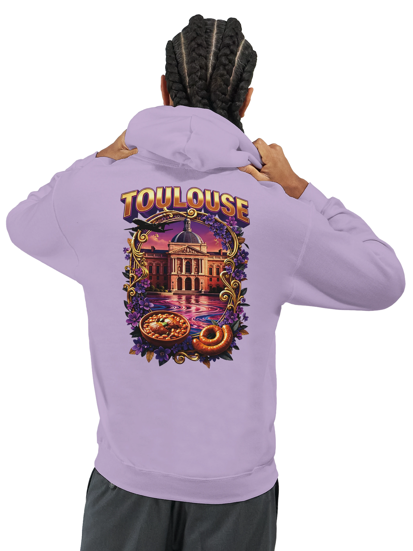 Sweat à Capuche Unisexe Toulouse – Ville de France – Confort Premium