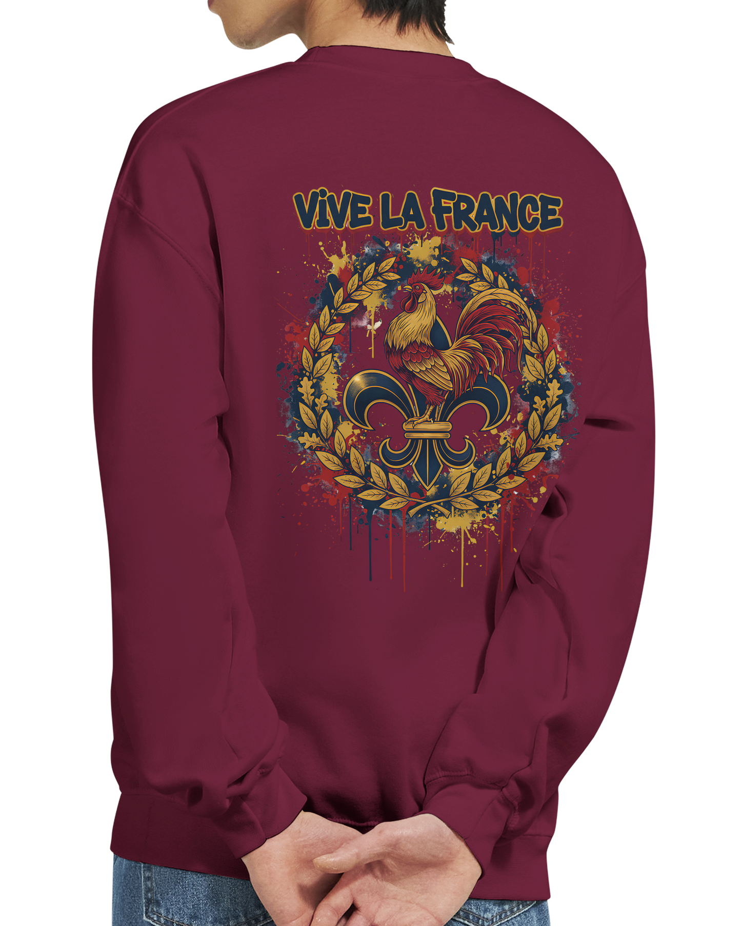 Sweat-shirt Homme Vive la France – Confort et Style Patriotique