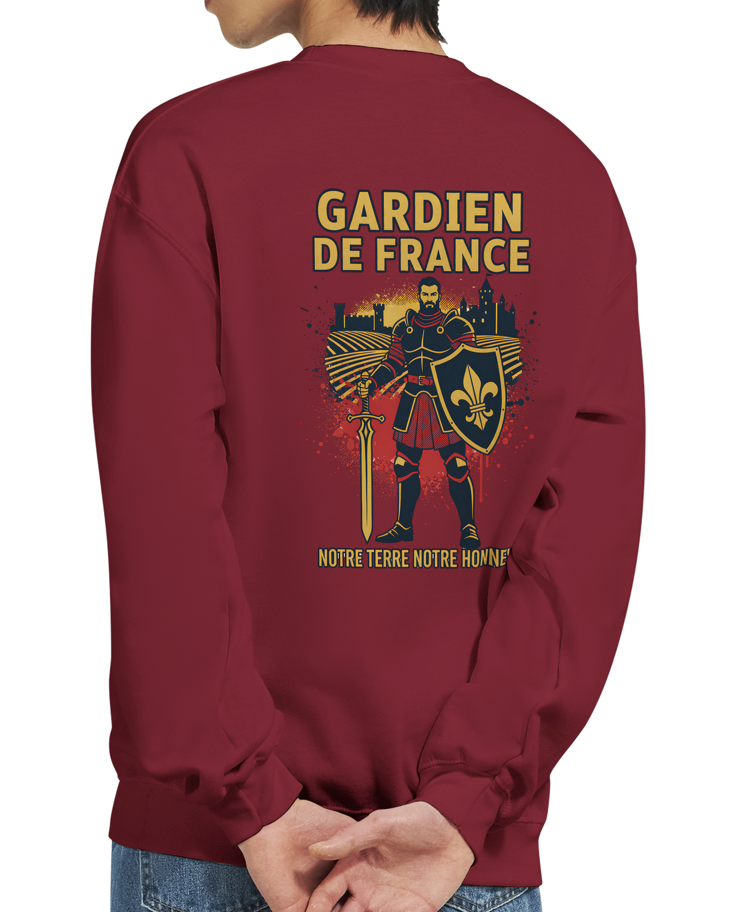Sweat-shirt Homme Gardien de France - Premium French Heritage Apparel
