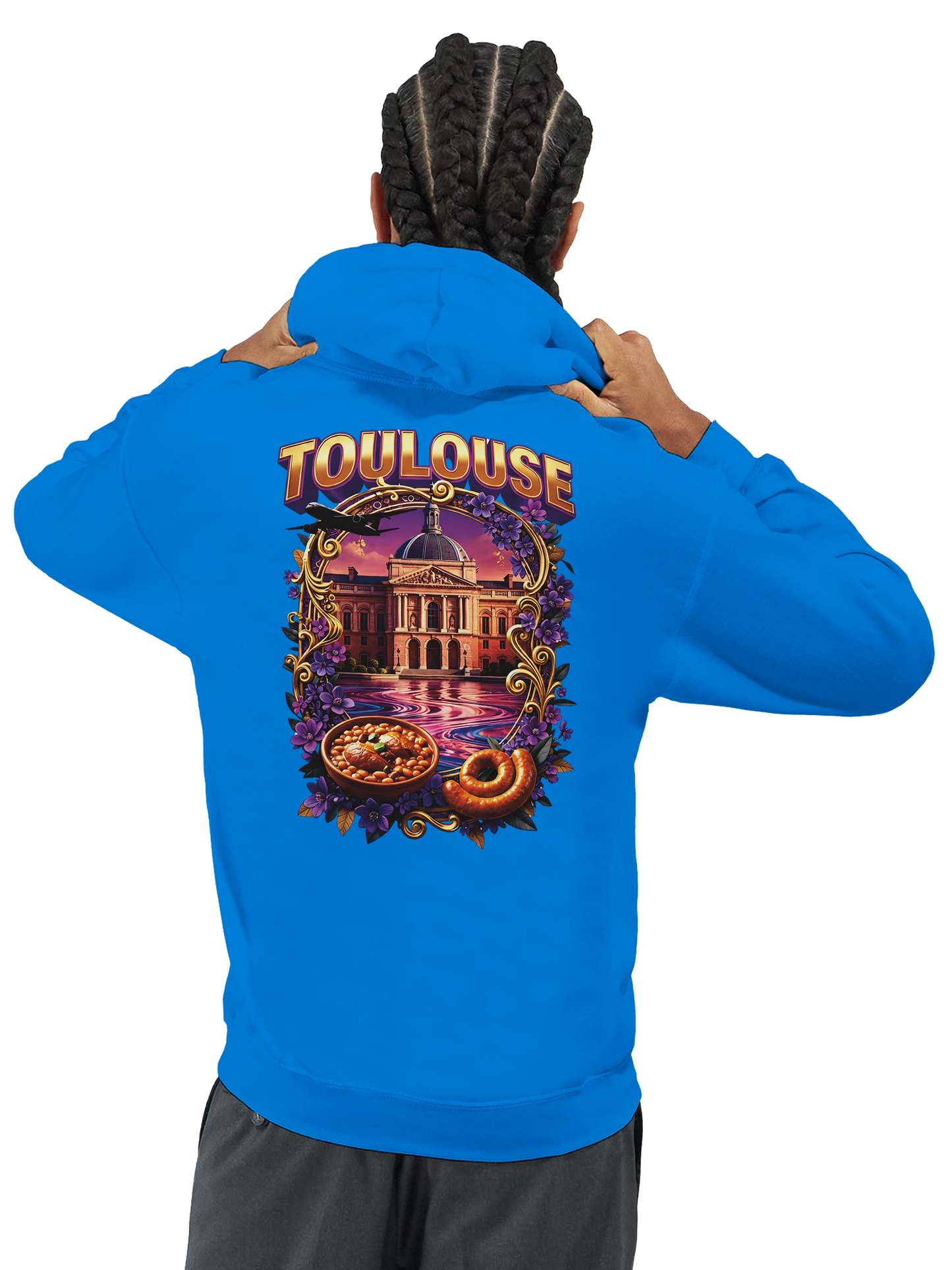 Sweat à Capuche Unisexe Toulouse – Ville de France – Confort Premium
