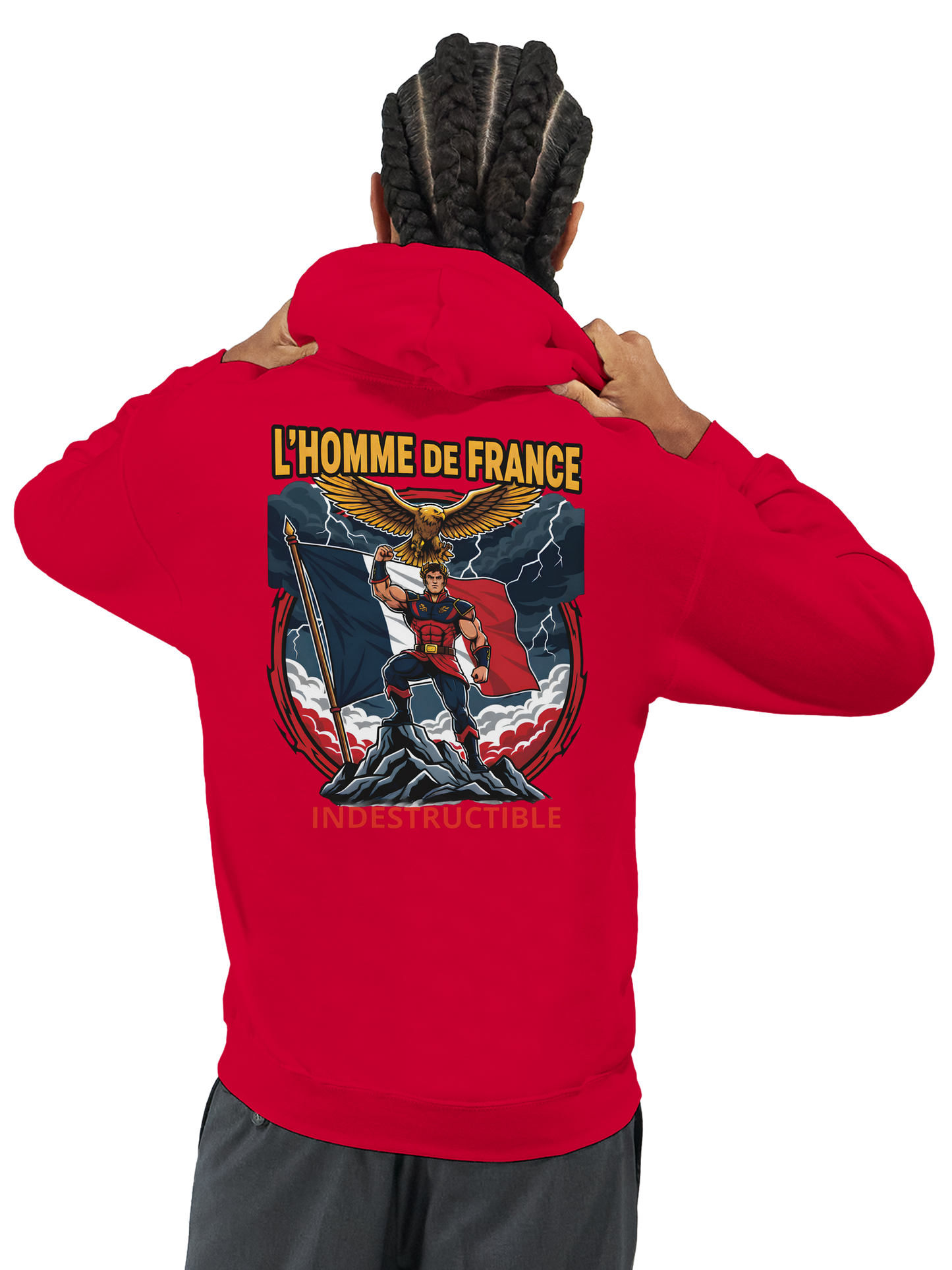 Sweat à Capuche Homme homme de France - Design France - Confort Premium