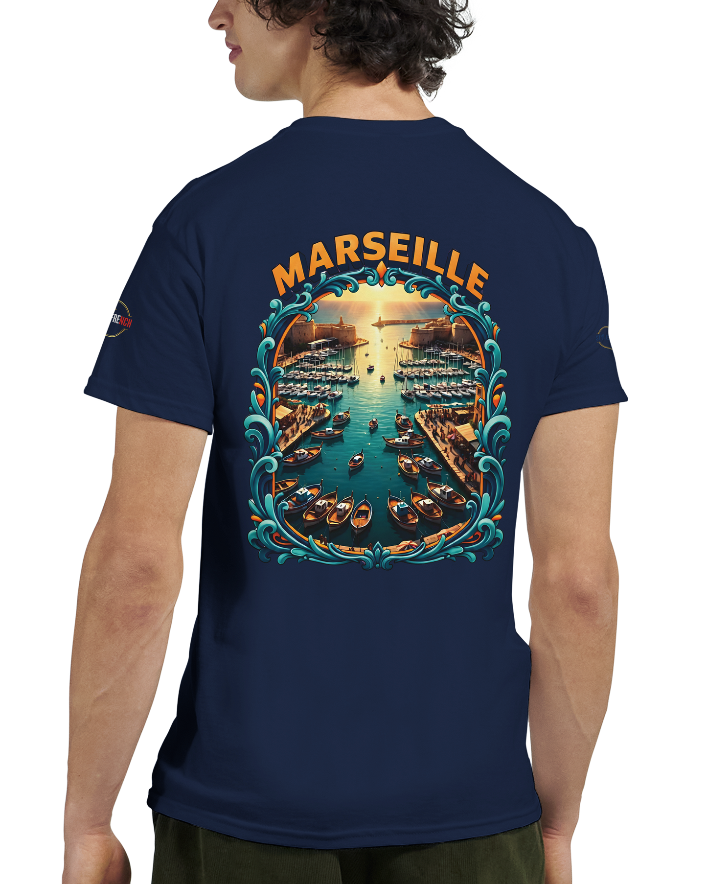 T-shirt Unisexe Marseille – Coton Épais à Coupe Classique