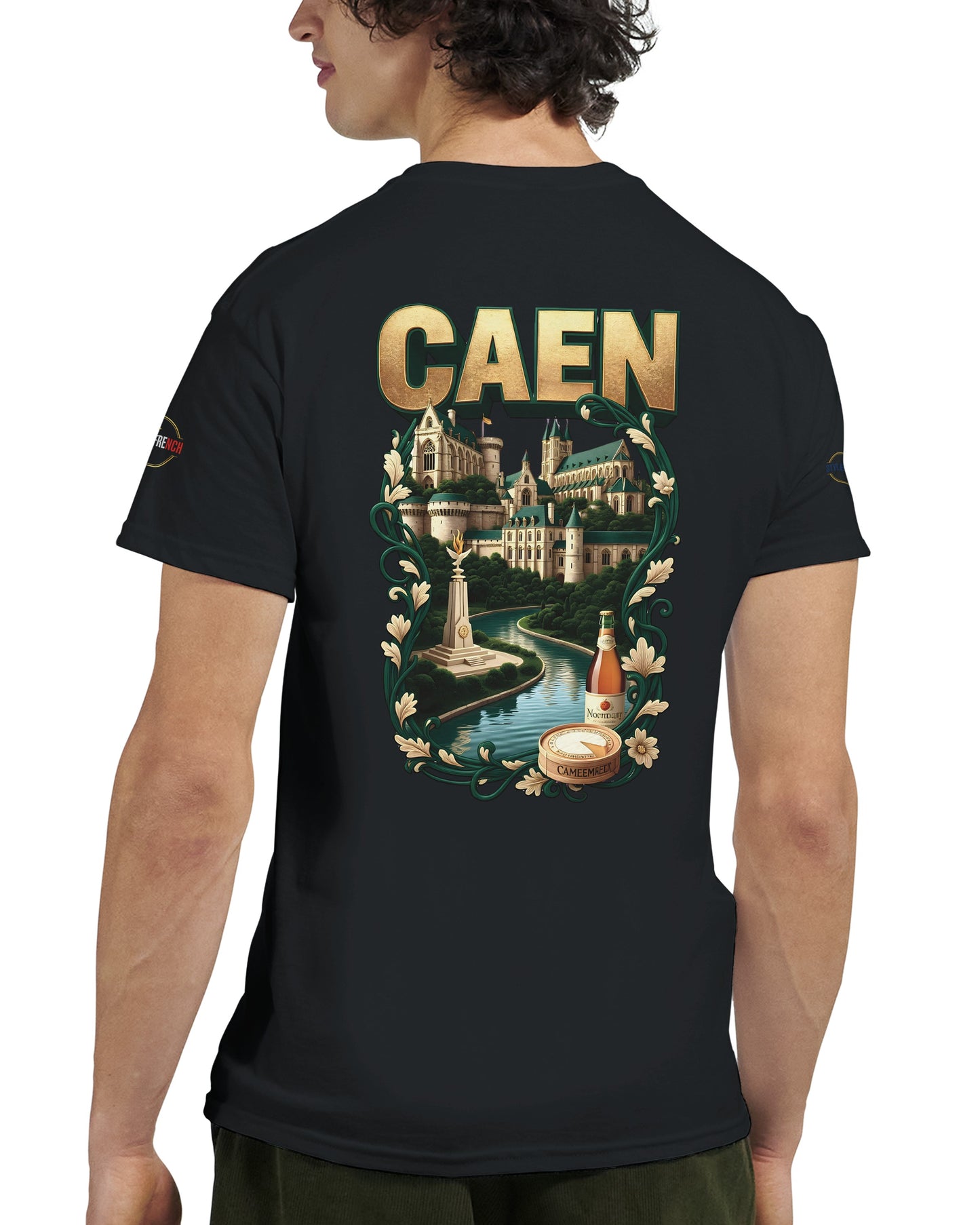 T-shirt Unisexe Caen - Ville de France - Design Classique en Coton