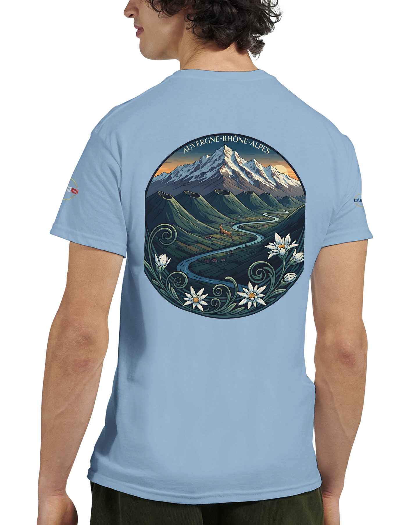 T-Shirt  Auvergne -Rhône -Alpes – Coupe Confortable et Durable