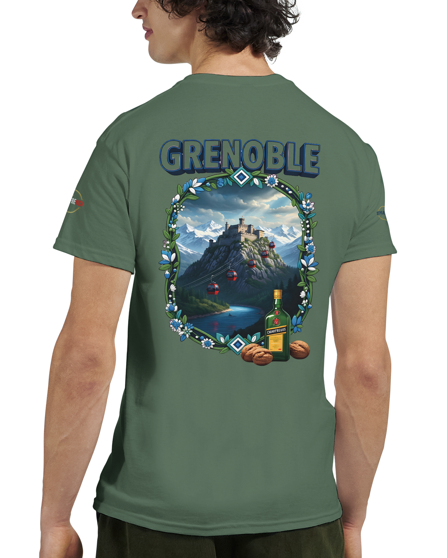 T-shirt Unisexe Grenoble - Ville de France - Coton Premium