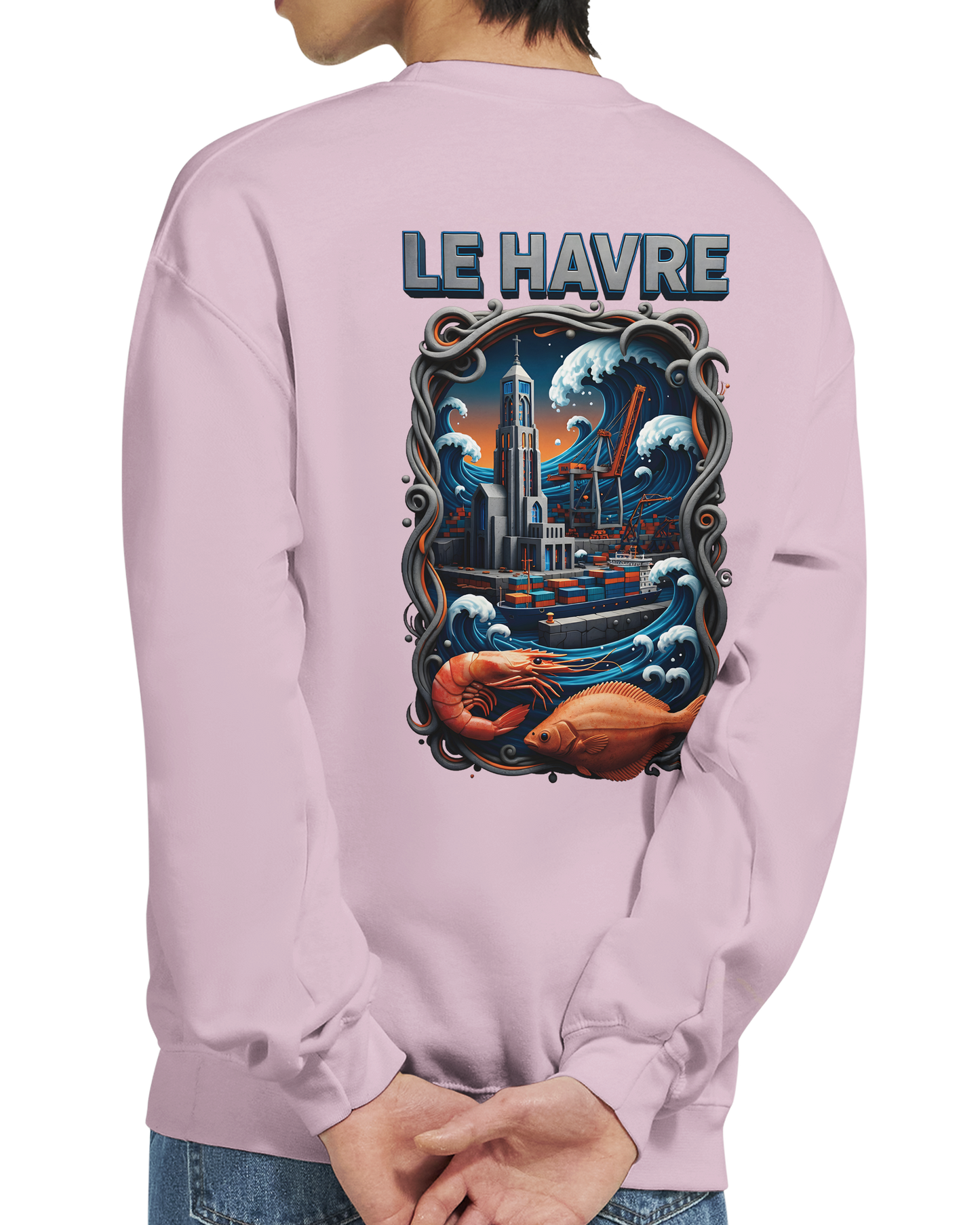 Sweat-shirt Unisexe Le Havre – Pull Classique Confortable