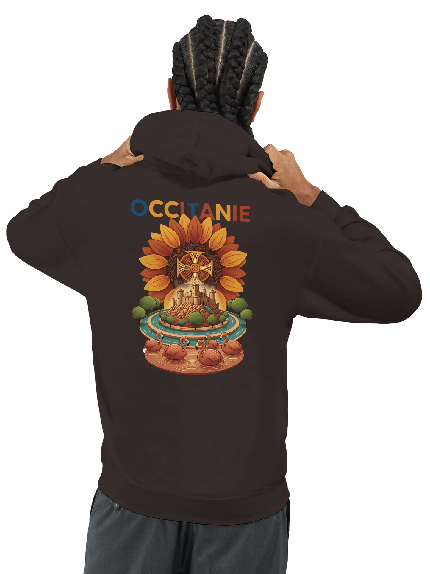 Sweat à Capuche Unisexe Occitanie – Hoodie Confortable et Résistant
