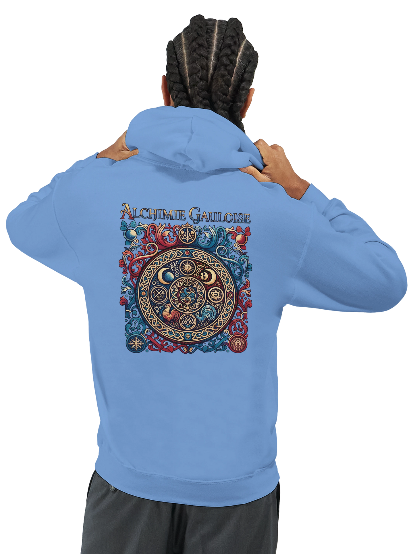 Sweat à capuche homme Alchimie Gauloise – Hoodie premium en coton mélangé