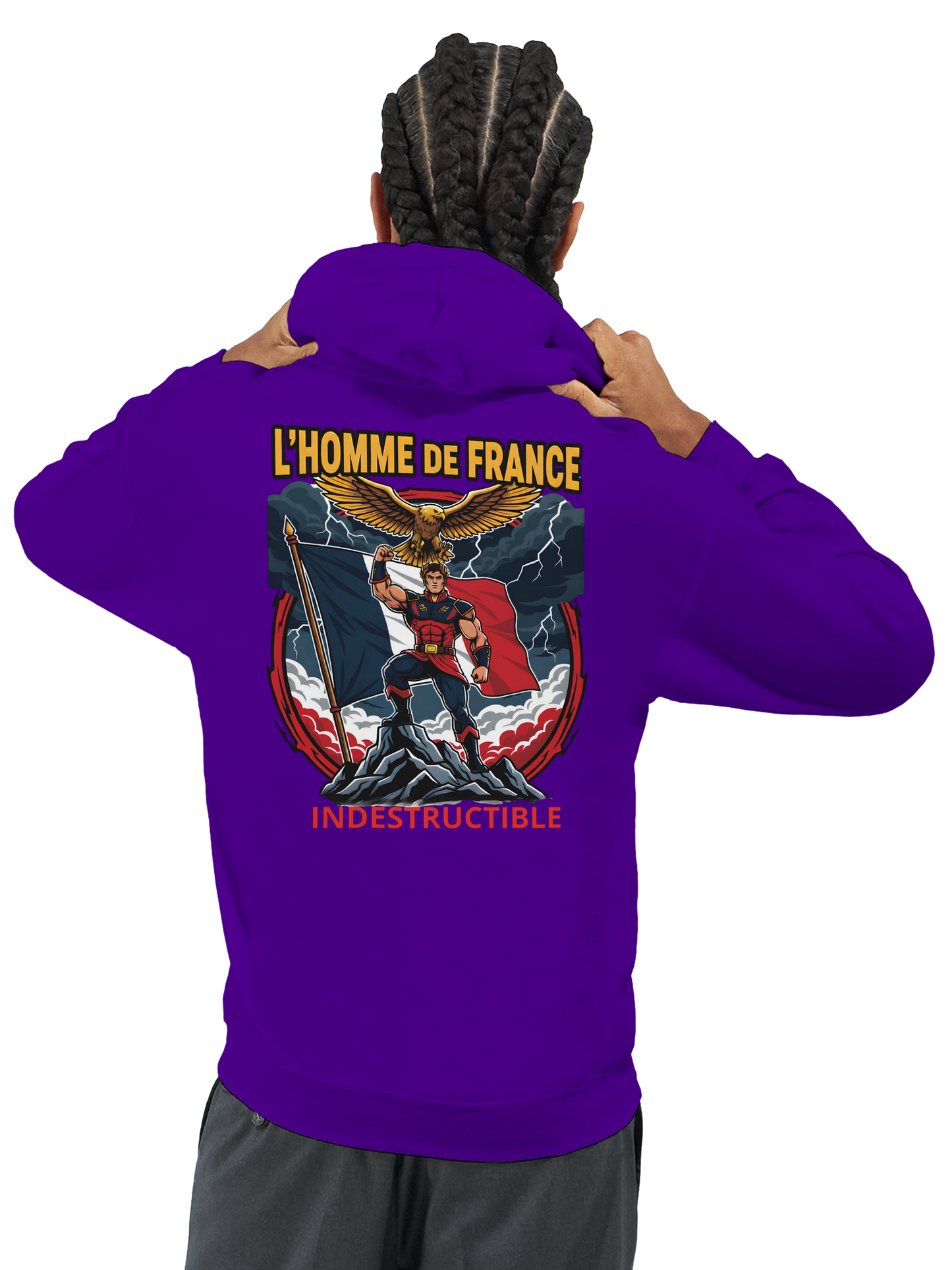Sweat à Capuche Homme homme de France - Design France - Confort Premium