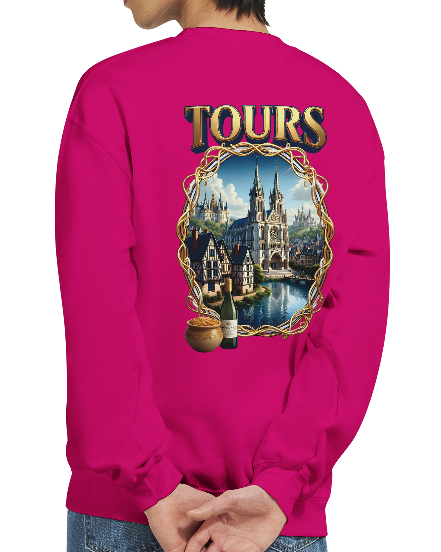 Sweat-shirt Unisexe Tours France - Classique et Confortable