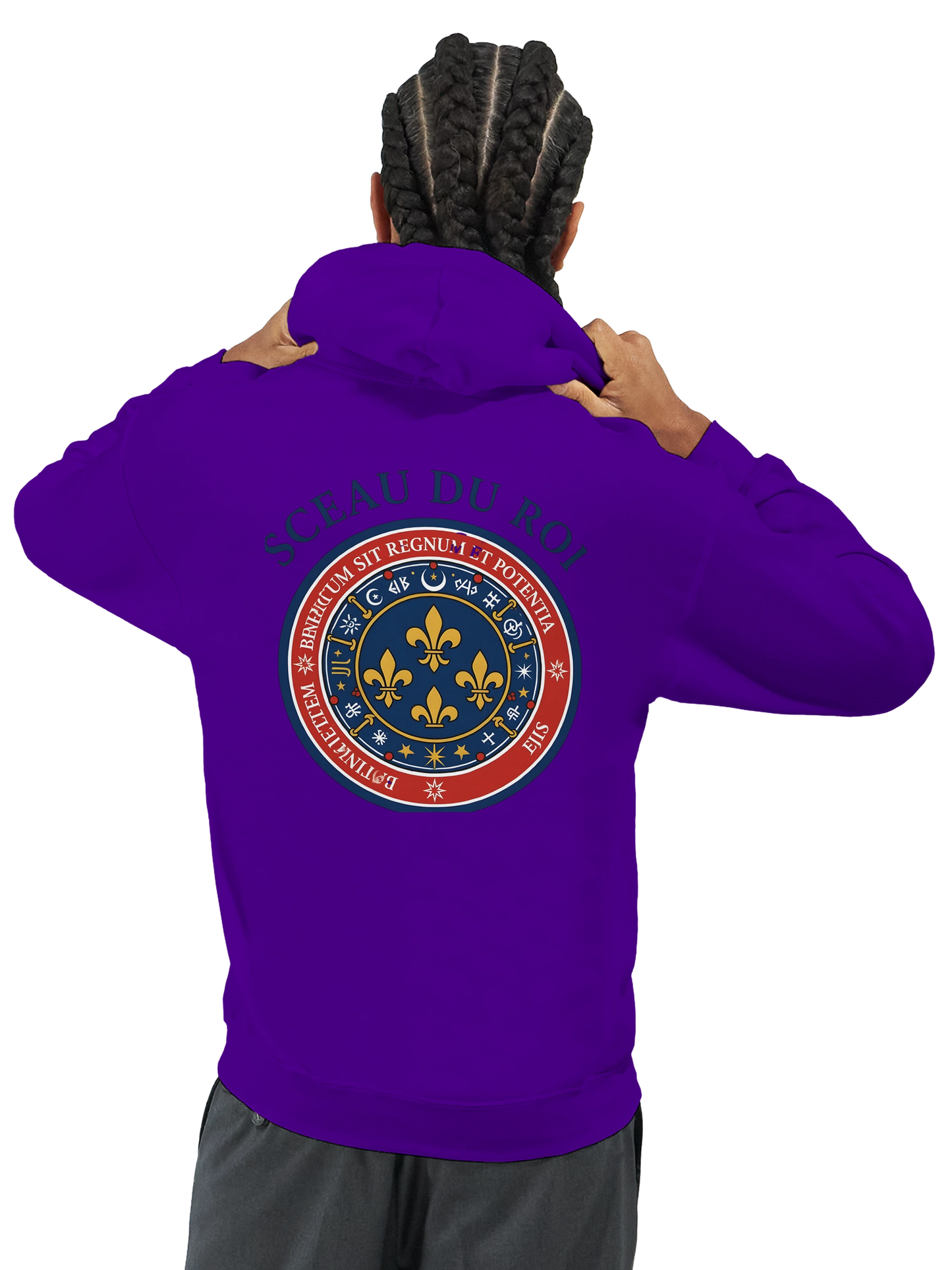 Sweat à capuche Le Sceau du Roi pour homme – Hoodie premium en coton mélangé