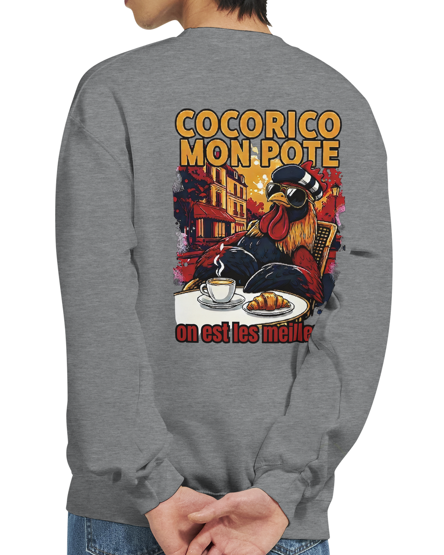 Sweat-shirt Cocorico On Est Les Meilleurs - Confort et Style Premium