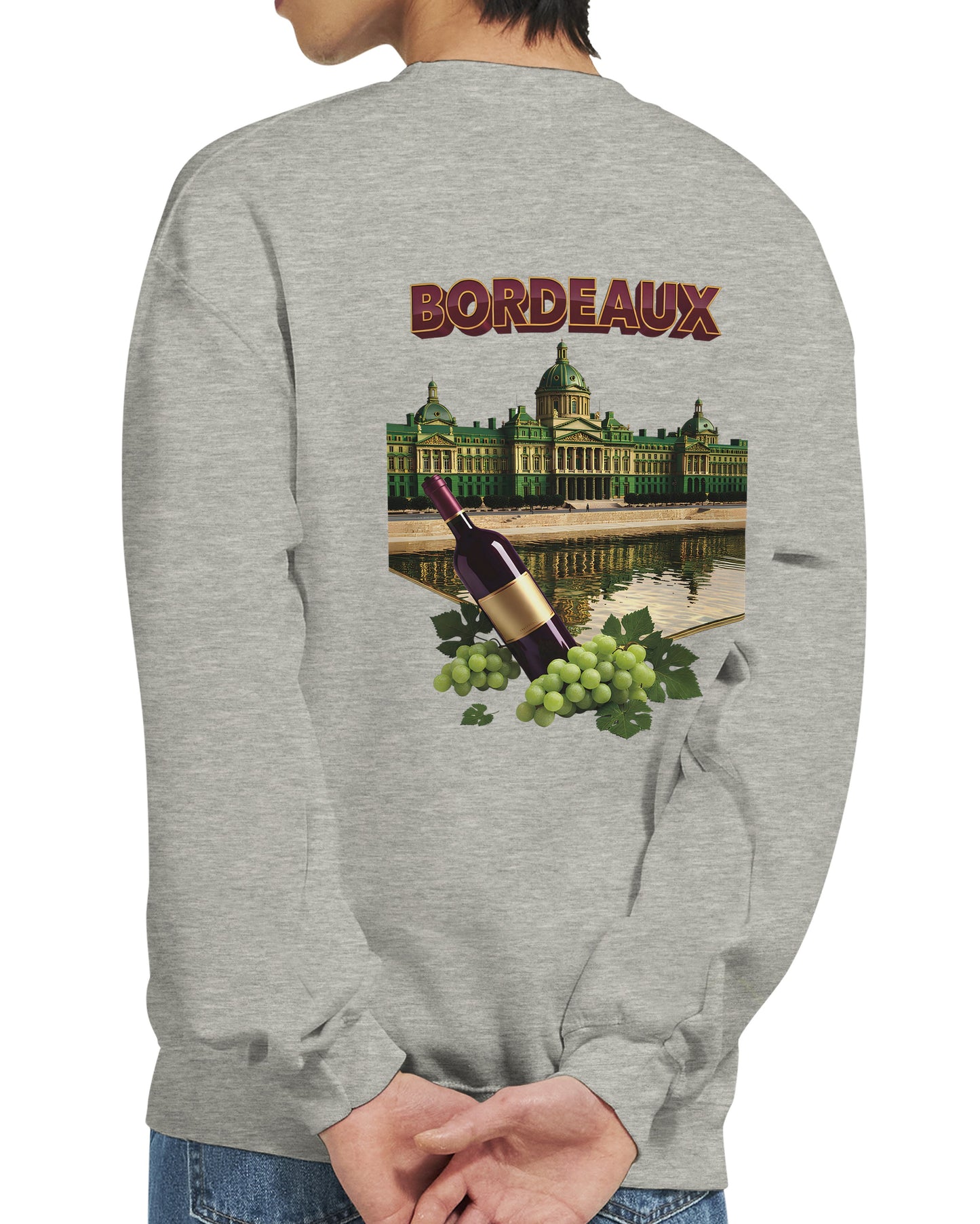Sweat-shirt Unisexe Bordeaux Ville de France – Classique et Confortable