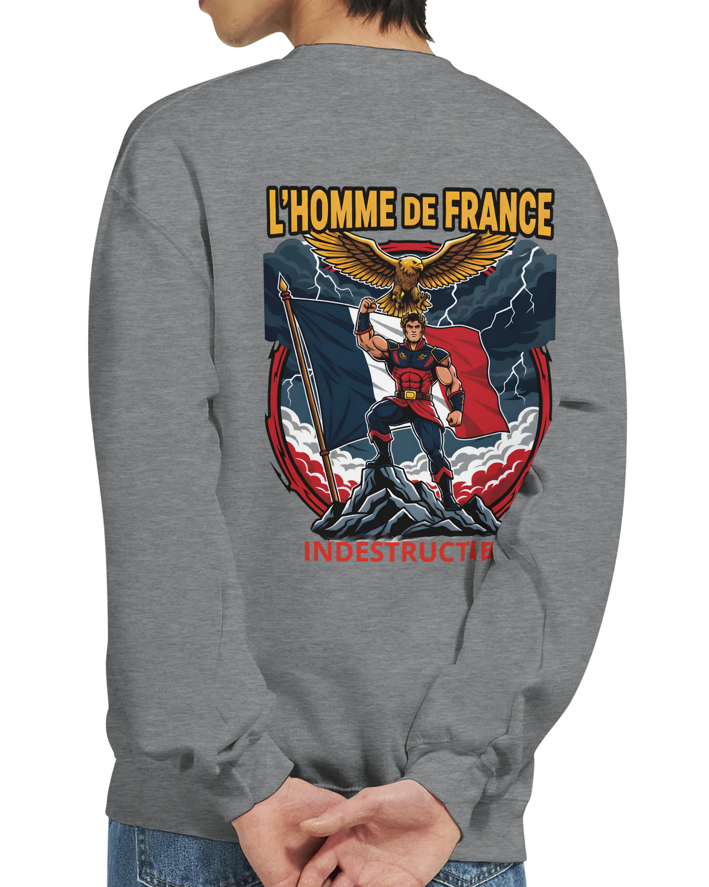 Sweat-shirt Homme France - Premium Cotton Blend Crewneck