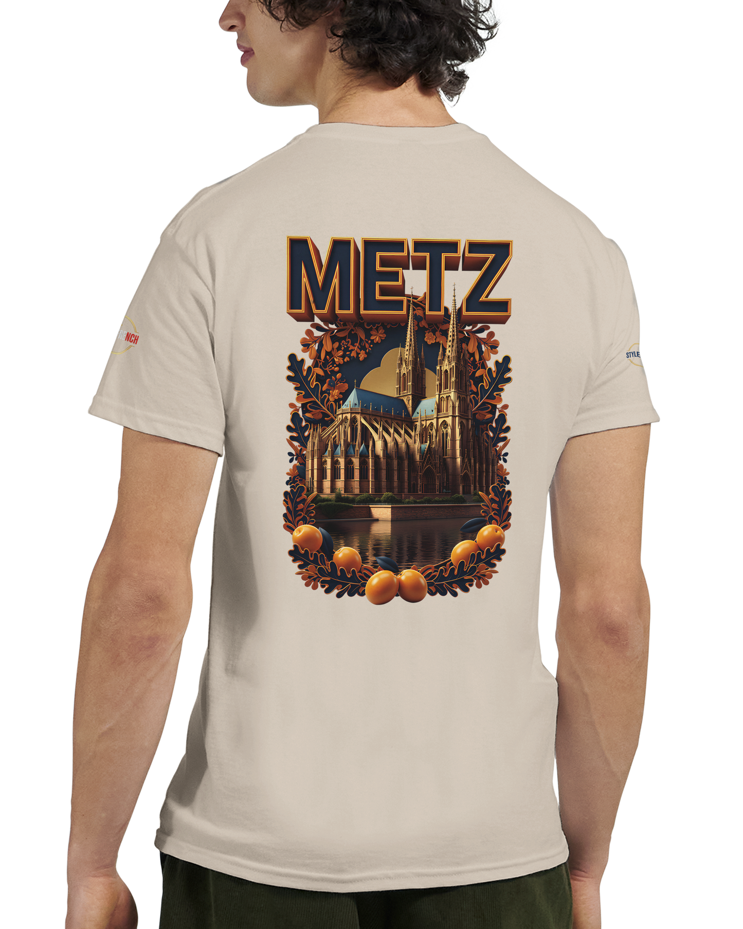 T-shirt Unisexe Metz - Design Ville de France en Coton Épais