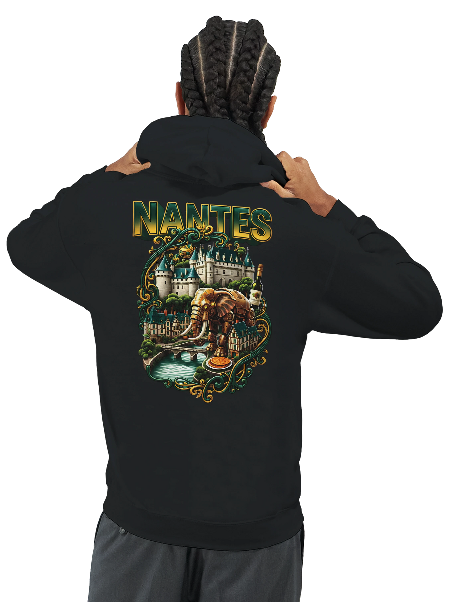 Sweat à capuche unisexe Nantes – Confort premium et style urbain
