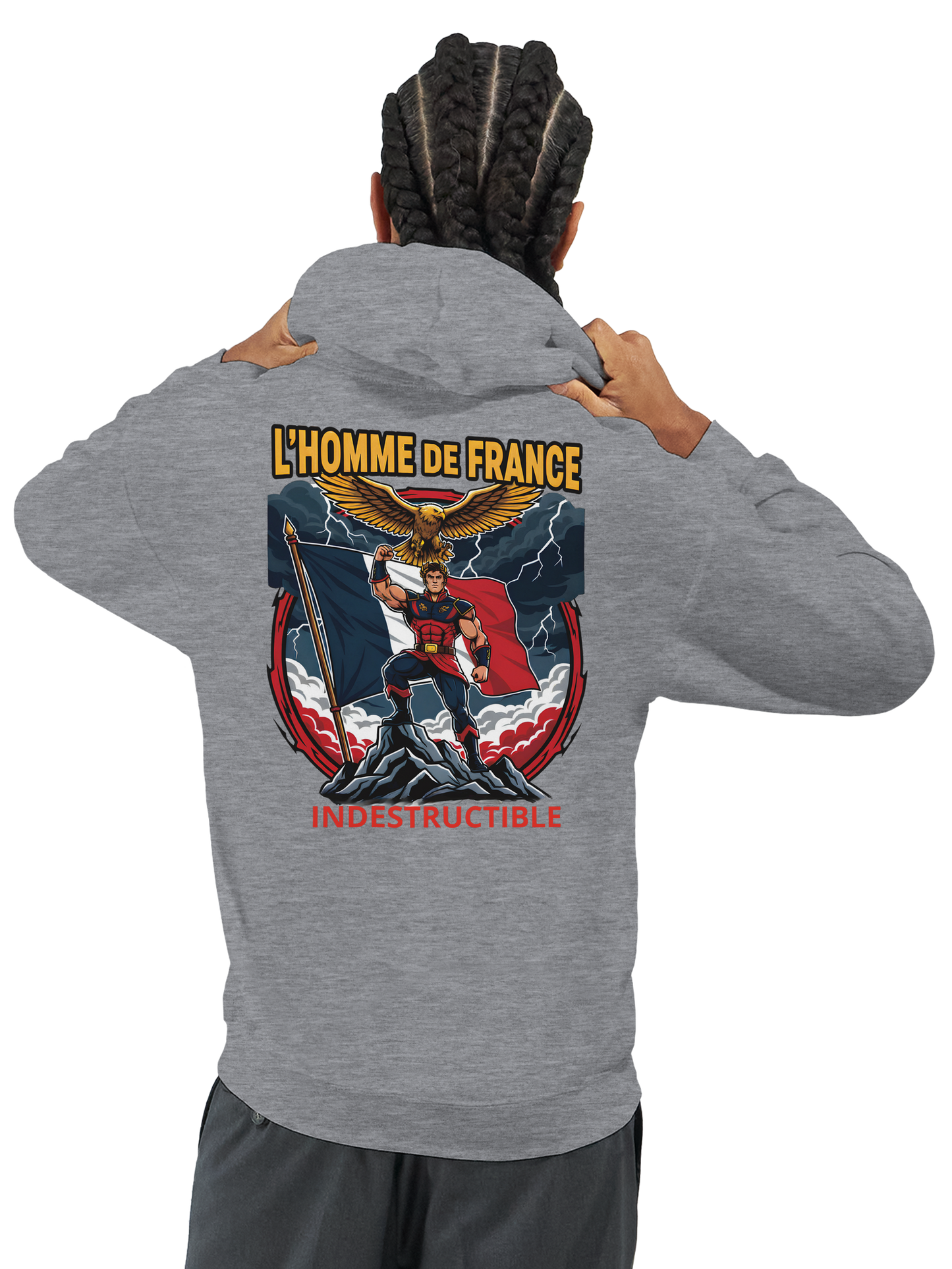 Sweat à Capuche Homme homme de France - Design France - Confort Premium