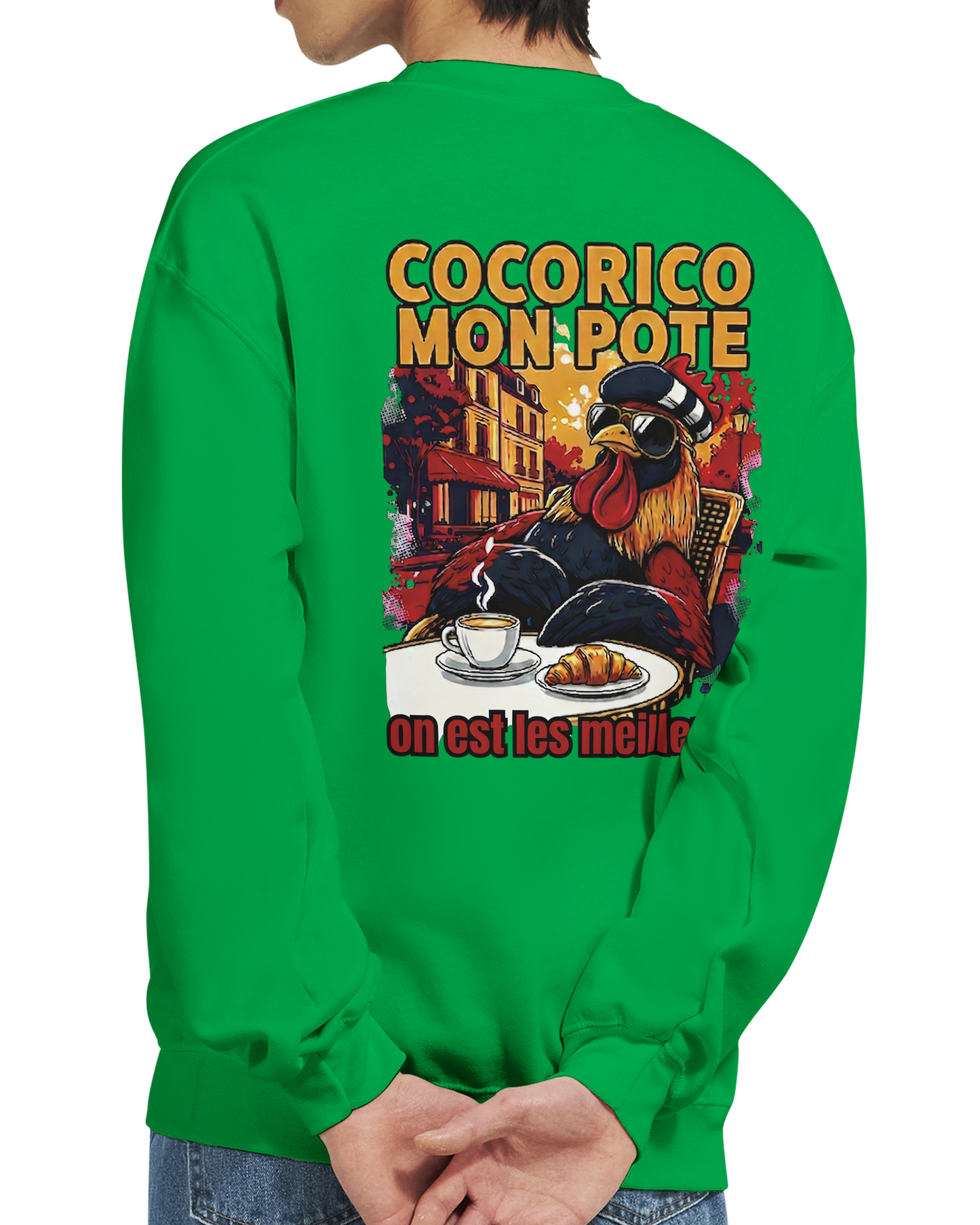 Sweat-shirt Cocorico On Est Les Meilleurs - Confort et Style Premium