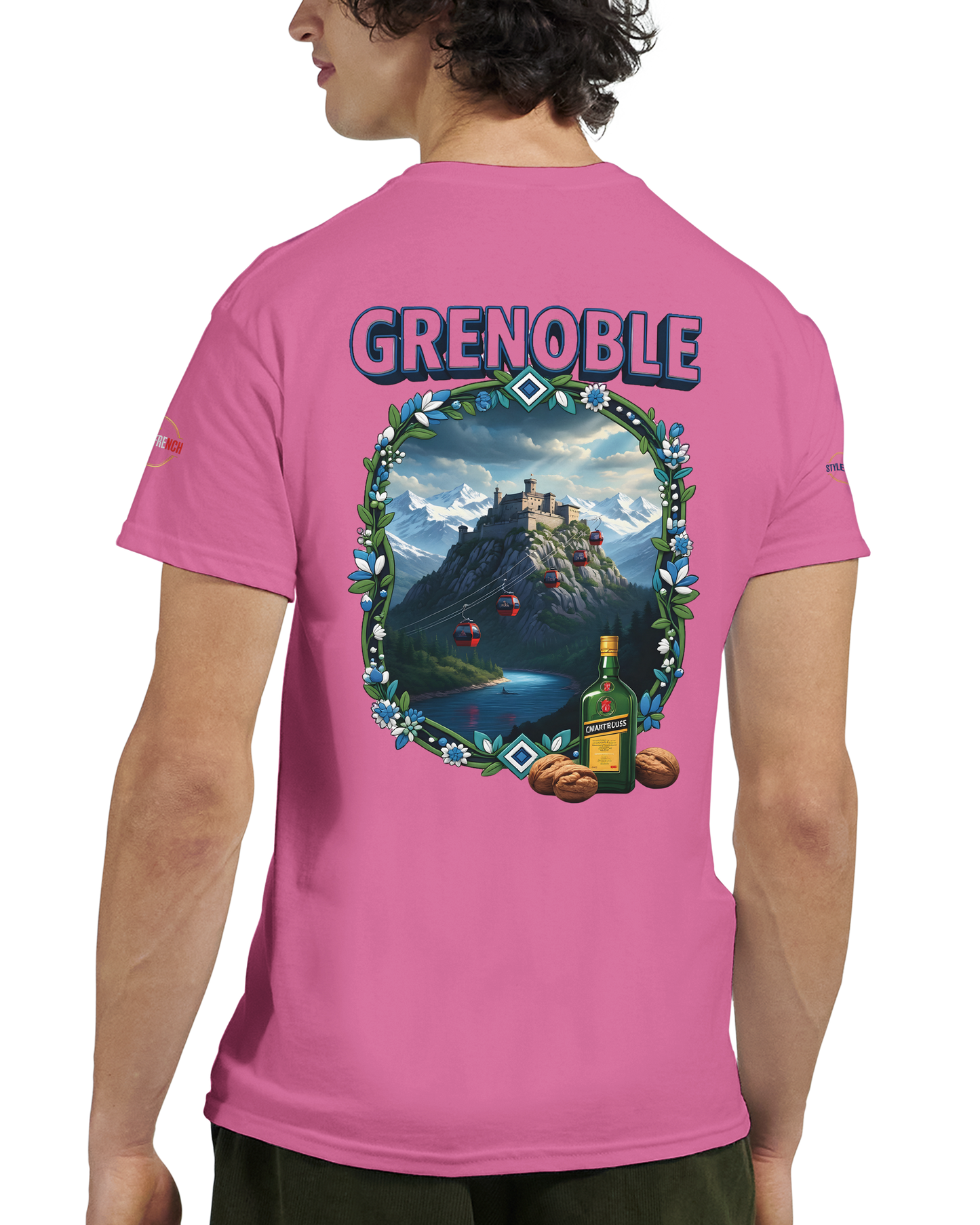 T-shirt Unisexe Grenoble - Ville de France - Coton Premium