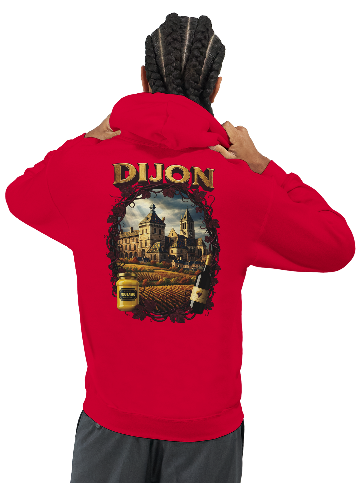 Sweat à Capuche Unisexe Dijon – Ville de France – Confort Premium
