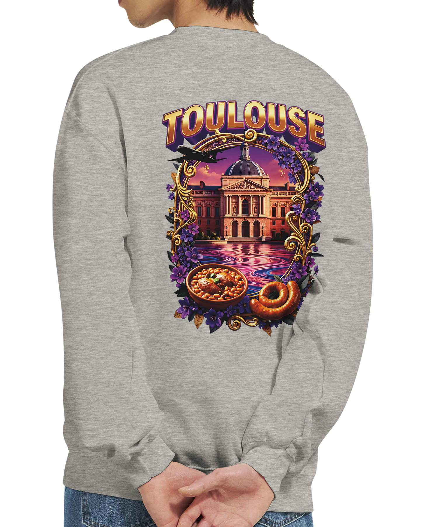 Sweat-shirt Unisexe Toulouse – Design Ville de France