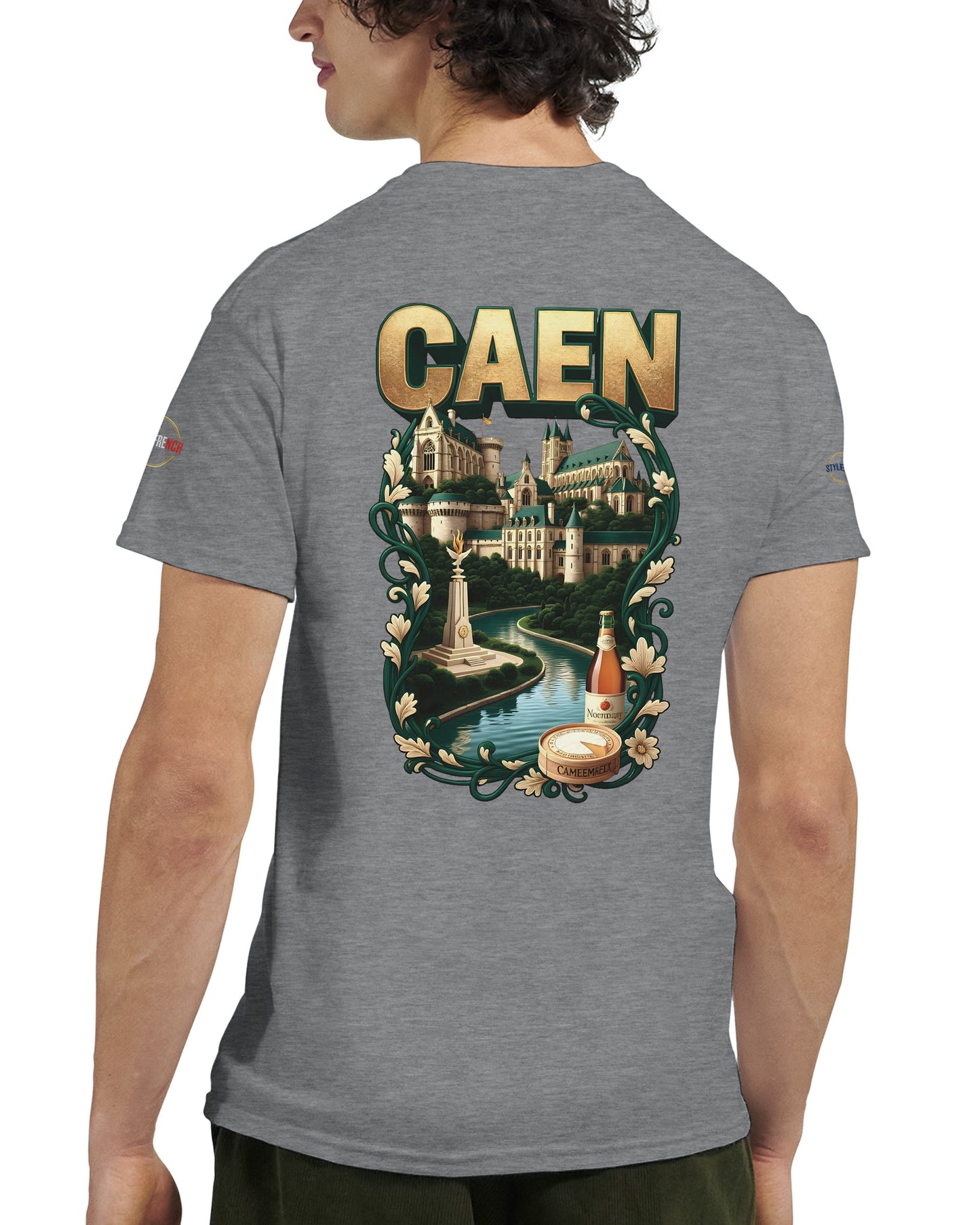 T-shirt Unisexe Caen - Ville de France - Design Classique en Coton