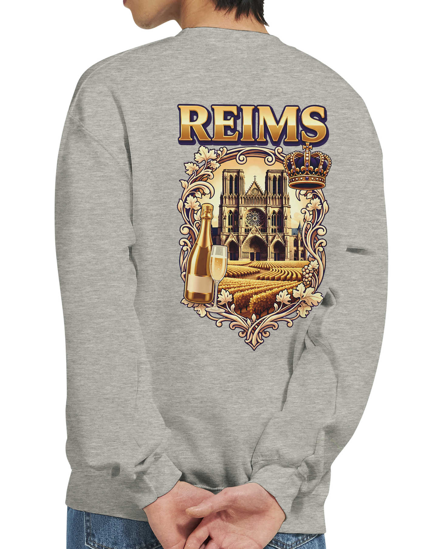 Sweat-shirt Reims – Sweat à col rond confortable en coton mélangé