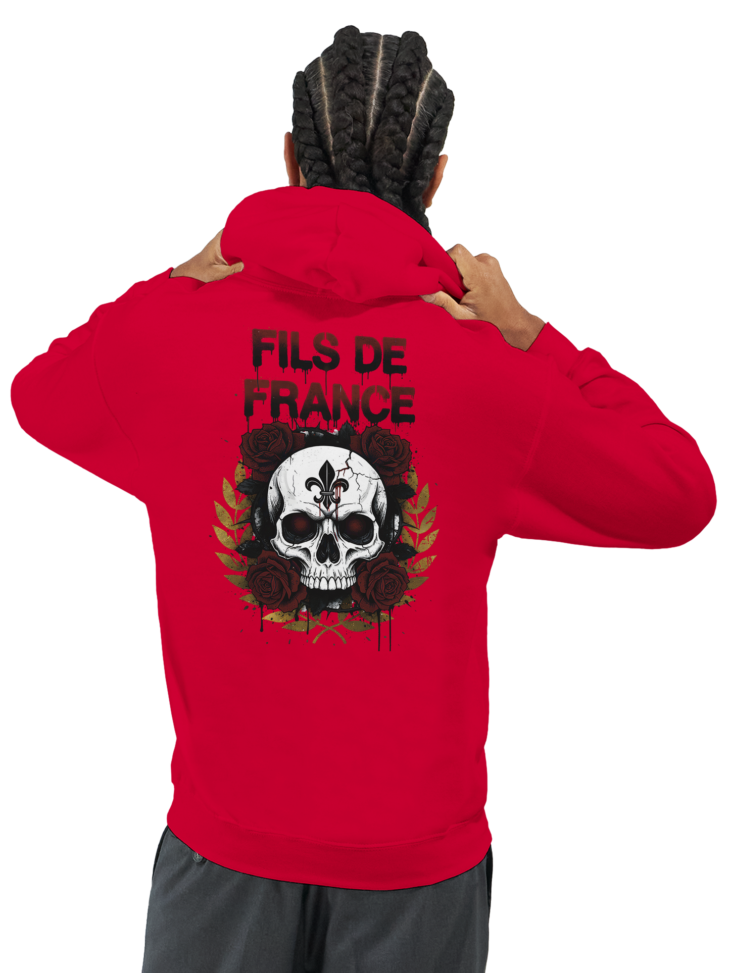 Sweat à capuche homme Fils de France – Hoodie premium en coton mélangé
