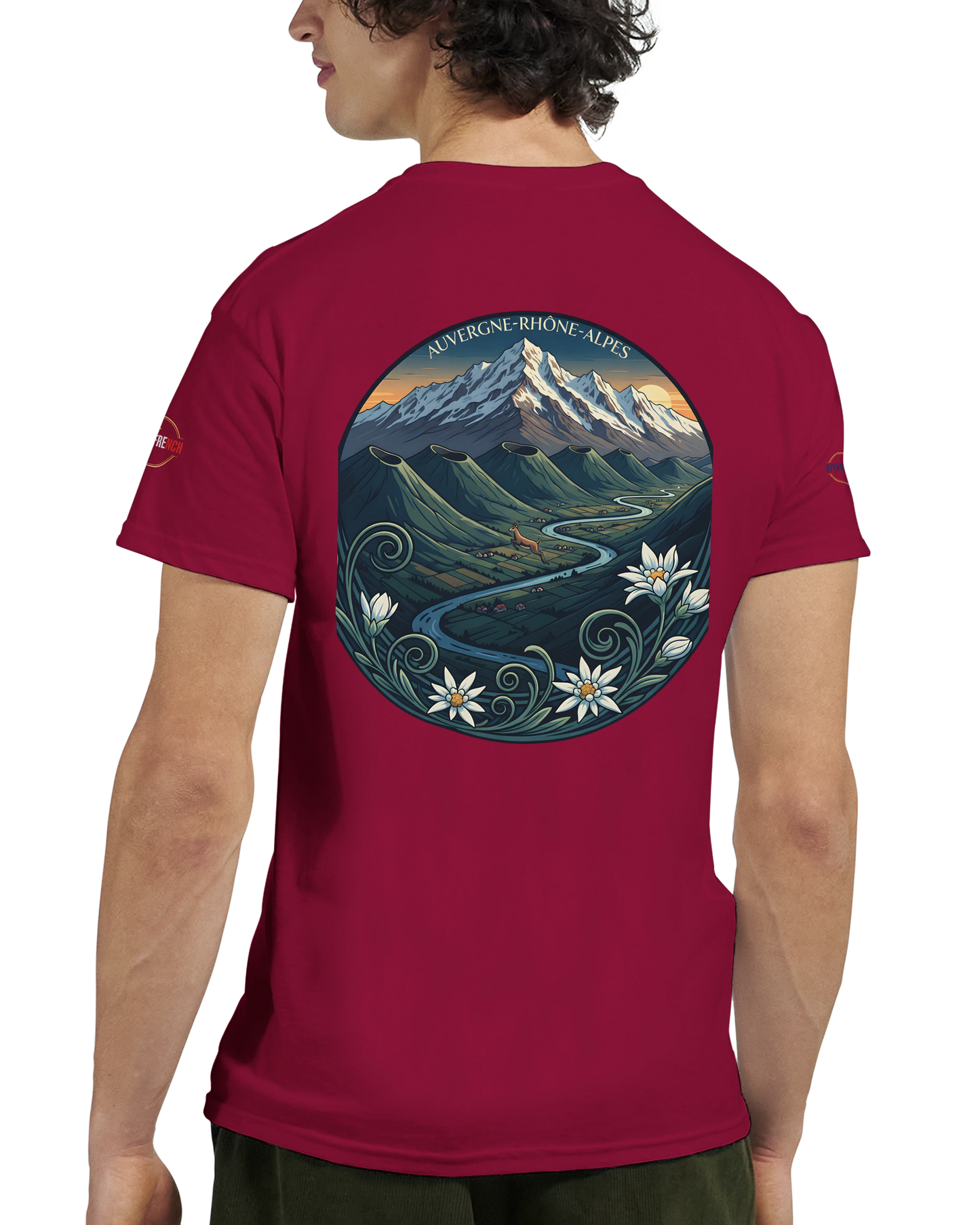 T-Shirt  Auvergne -Rhône -Alpes – Coupe Confortable et Durable