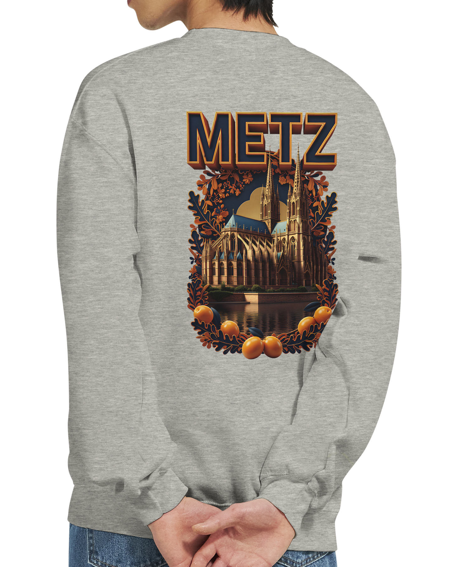 Sweat-shirt unisexe Metz – Coupe classique et confort premium