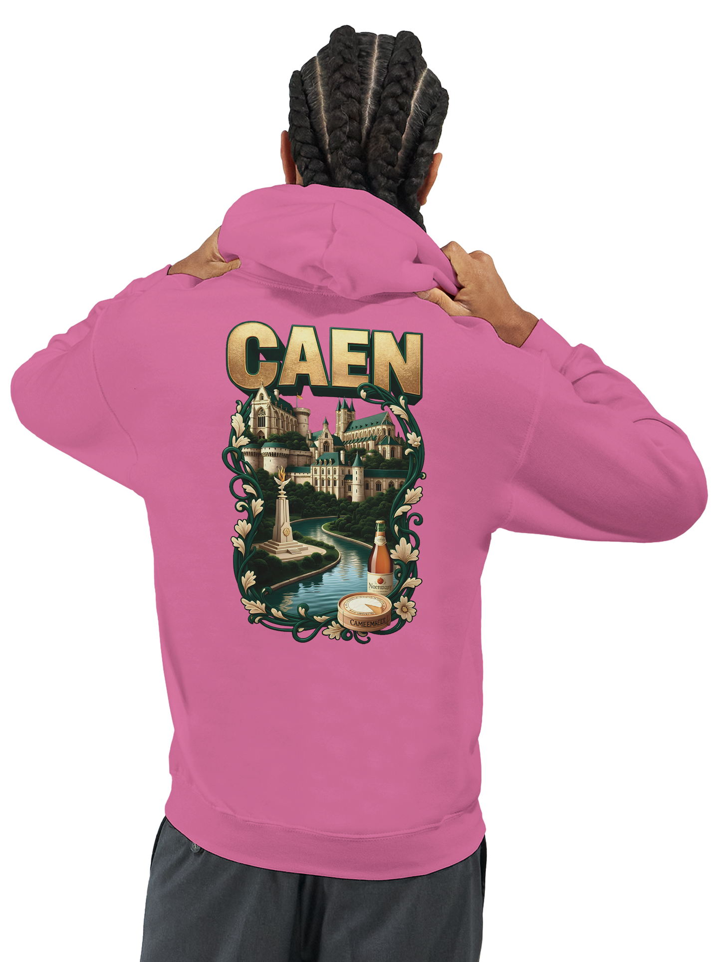 Sweat à capuche Caen - Ville de France - Unisexe Premium