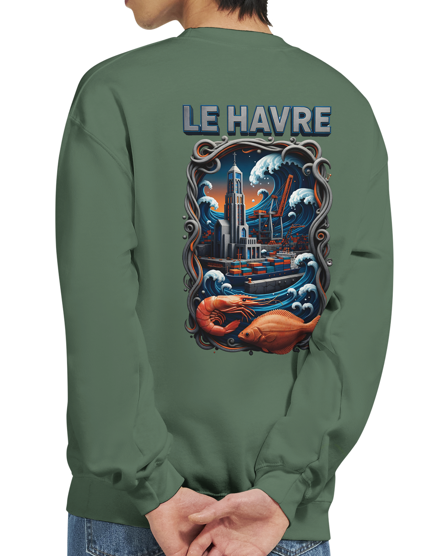Sweat-shirt Unisexe Le Havre – Pull Classique Confortable