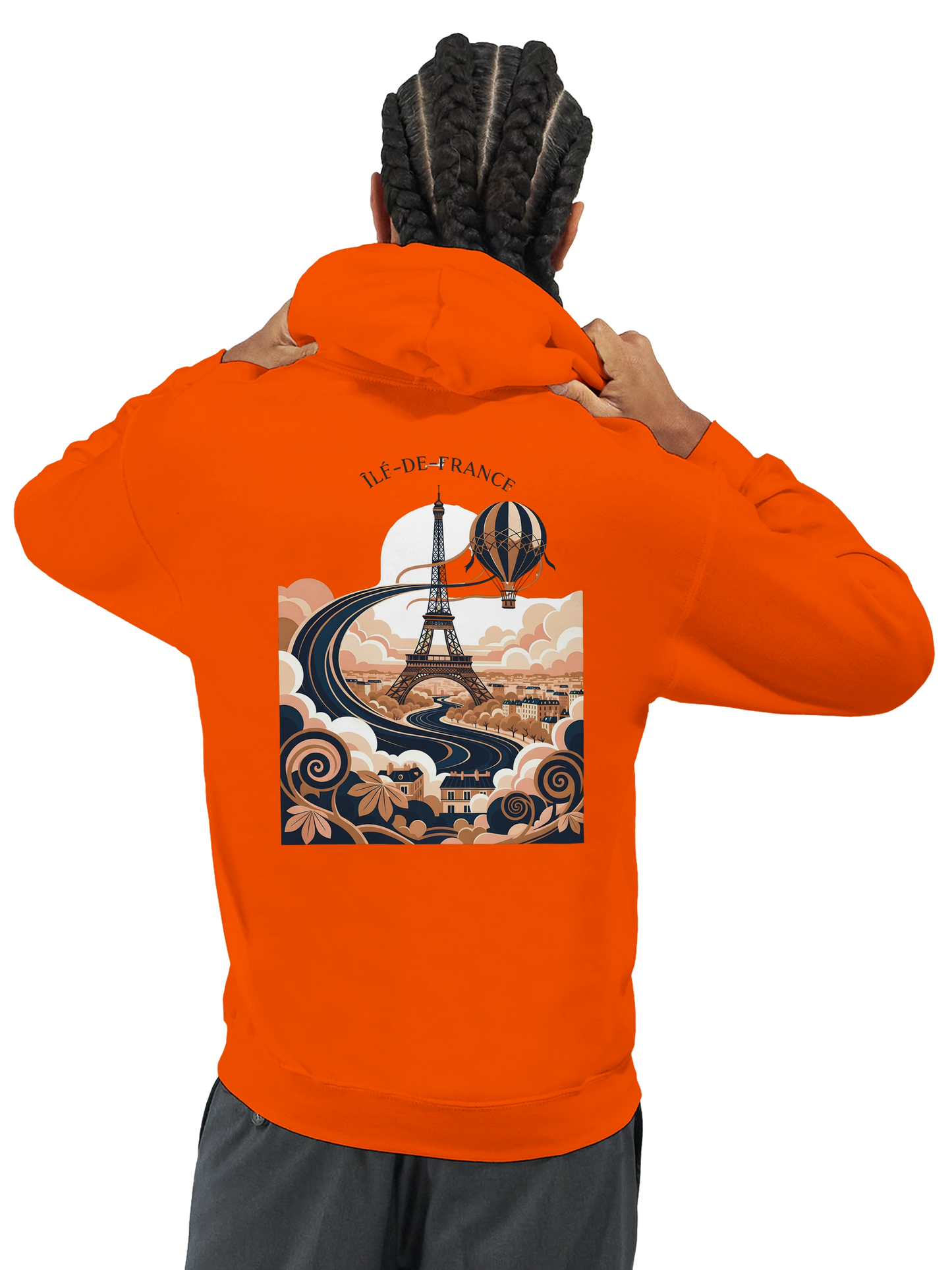 Sweat à Capuche Unisexe Île-de-France – Confort et Style Premium