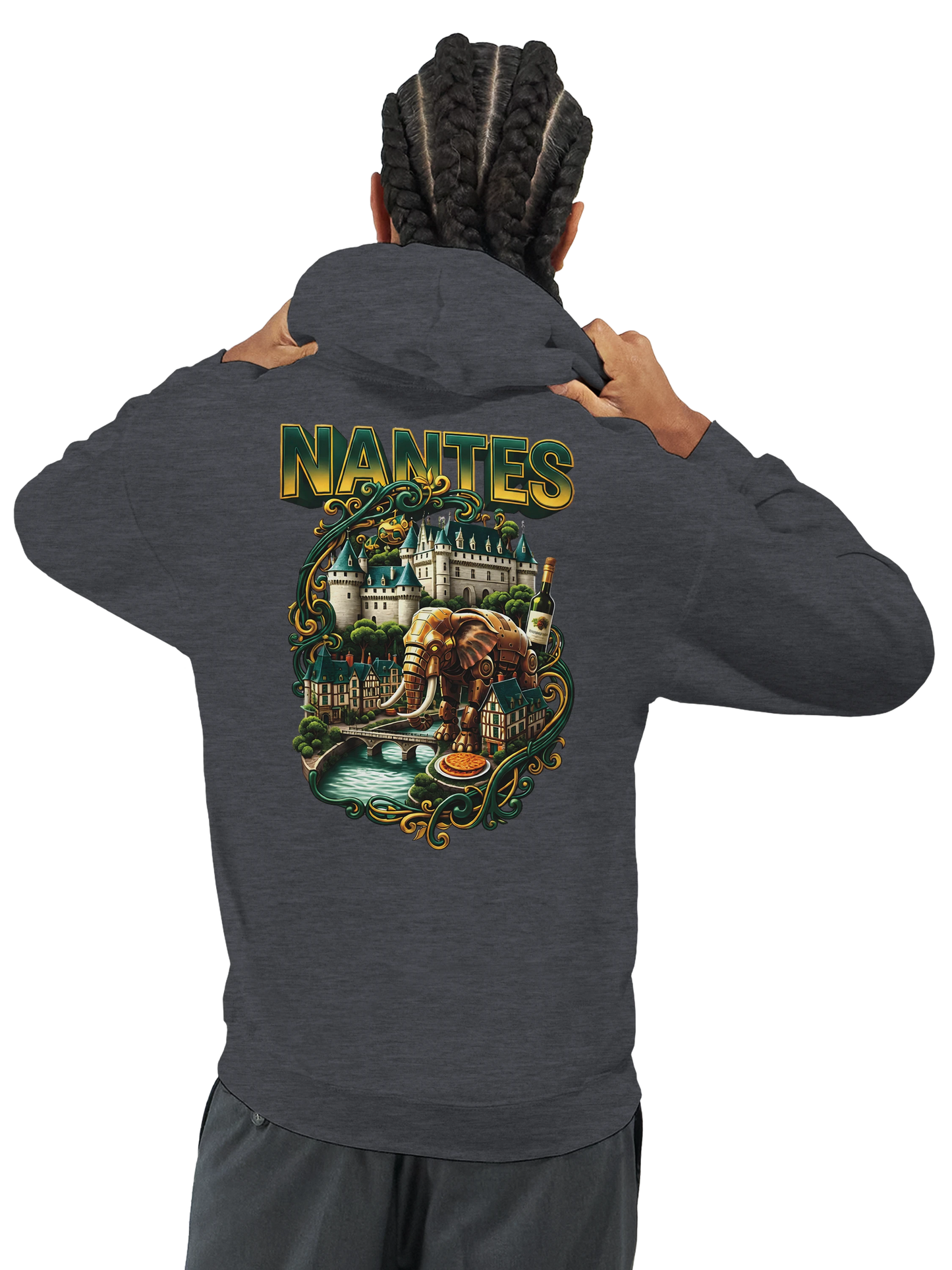 Sweat à capuche unisexe Nantes – Confort premium et style urbain