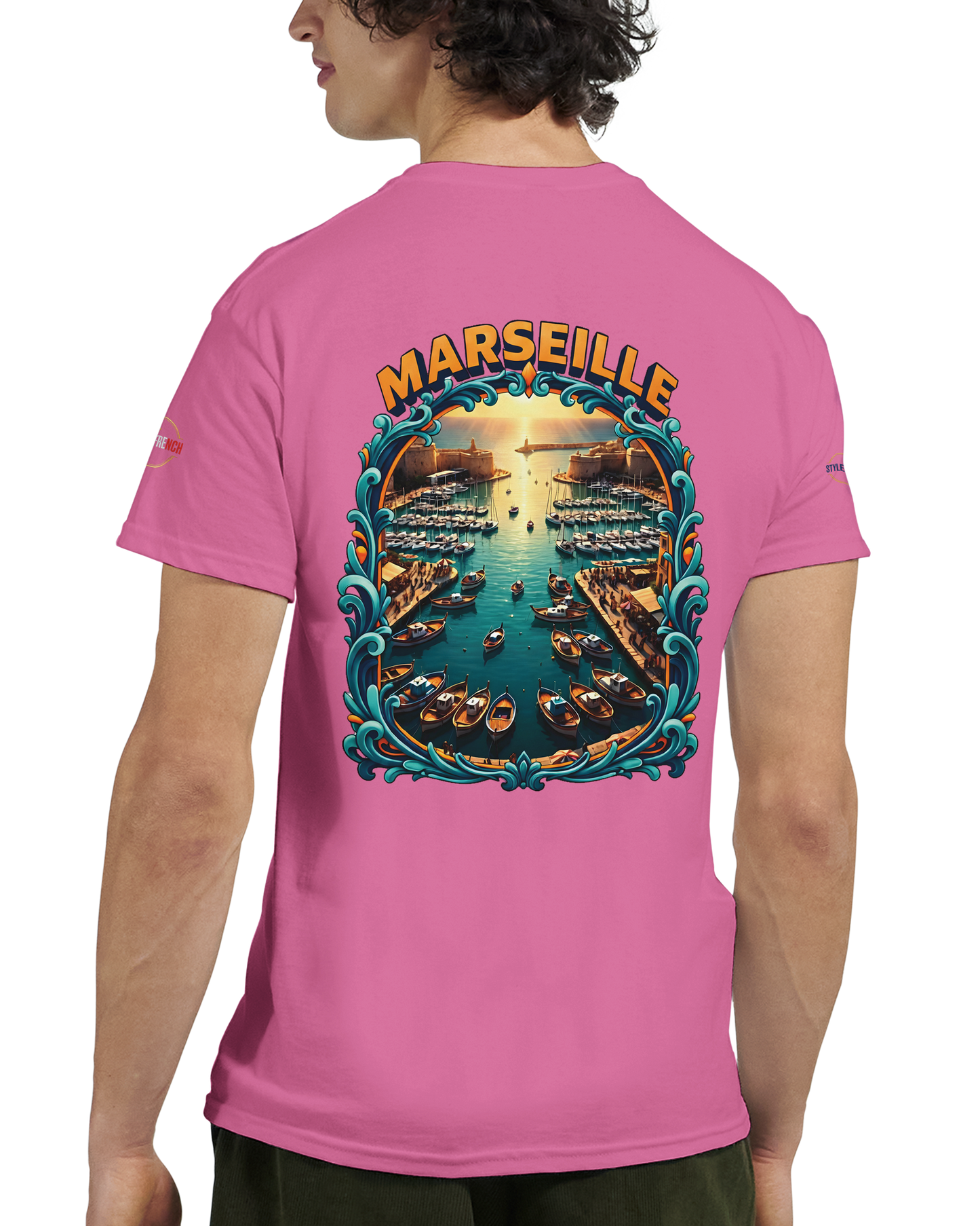 T-shirt Unisexe Marseille – Coton Épais à Coupe Classique
