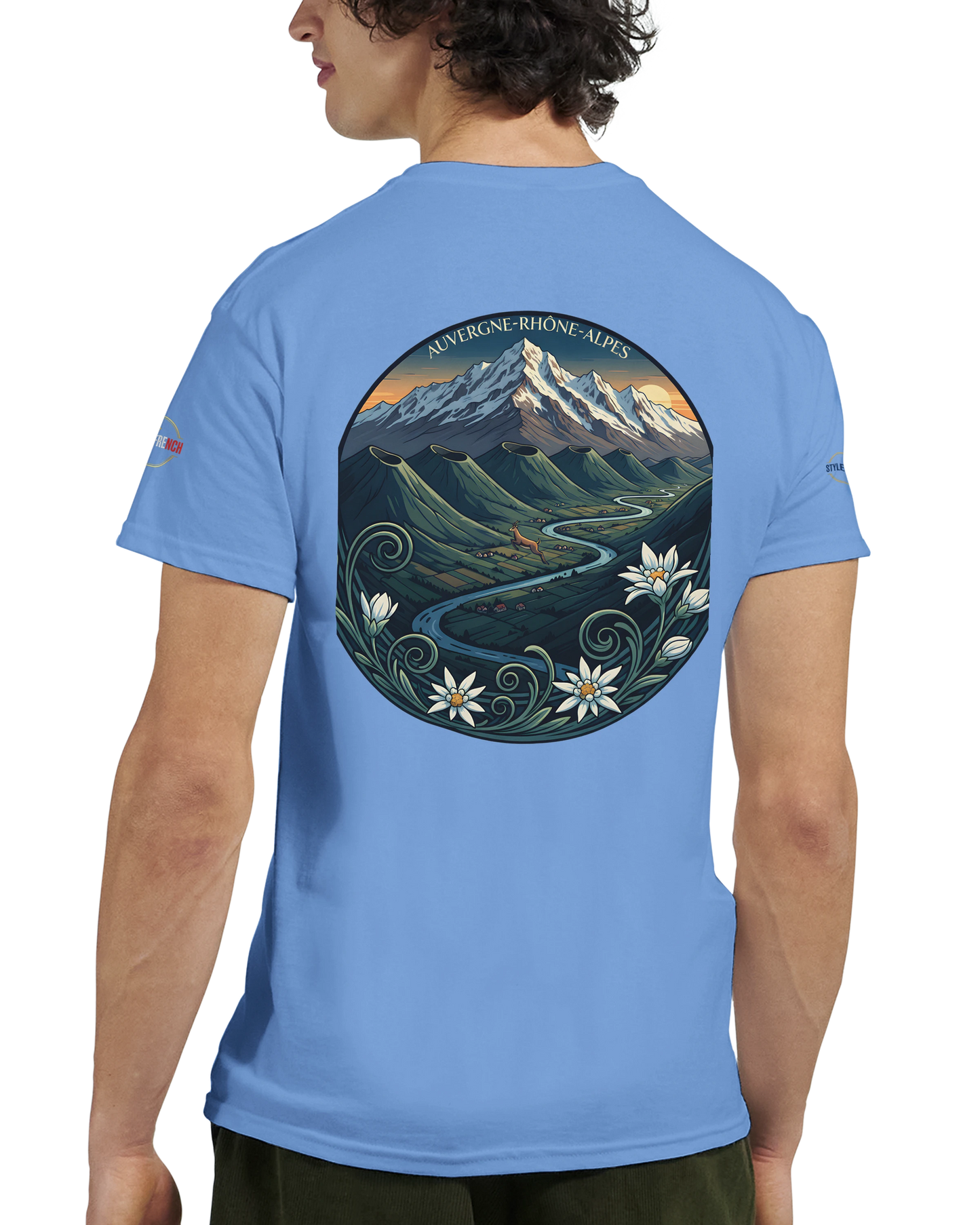 T-Shirt  Auvergne -Rhône -Alpes – Coupe Confortable et Durable