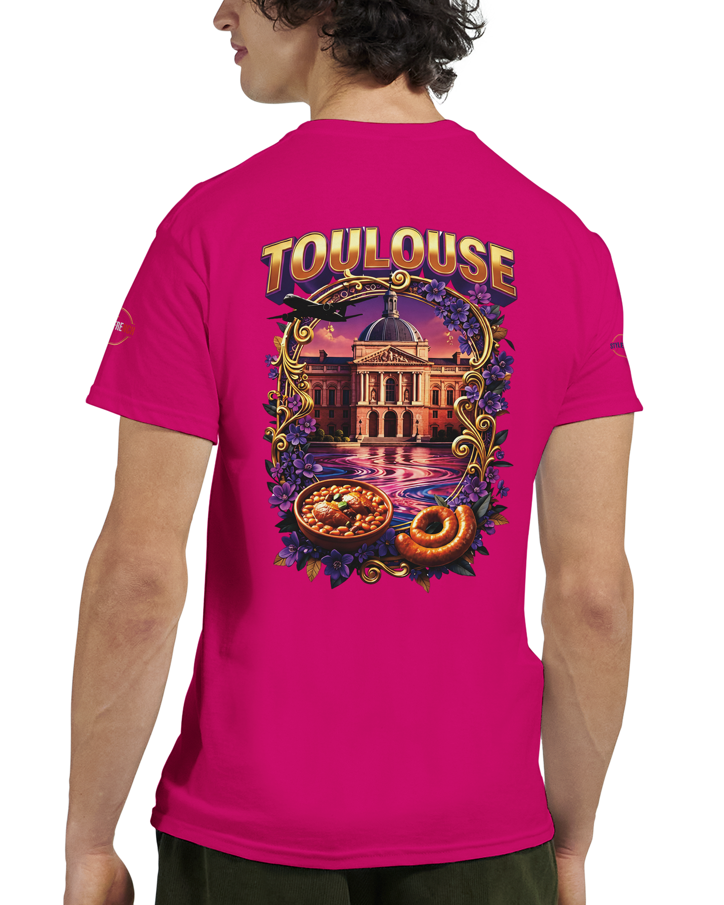 T-Shirt Unisexe Toulouse France – T-Shirt en Coton Premium à Coupe Classique