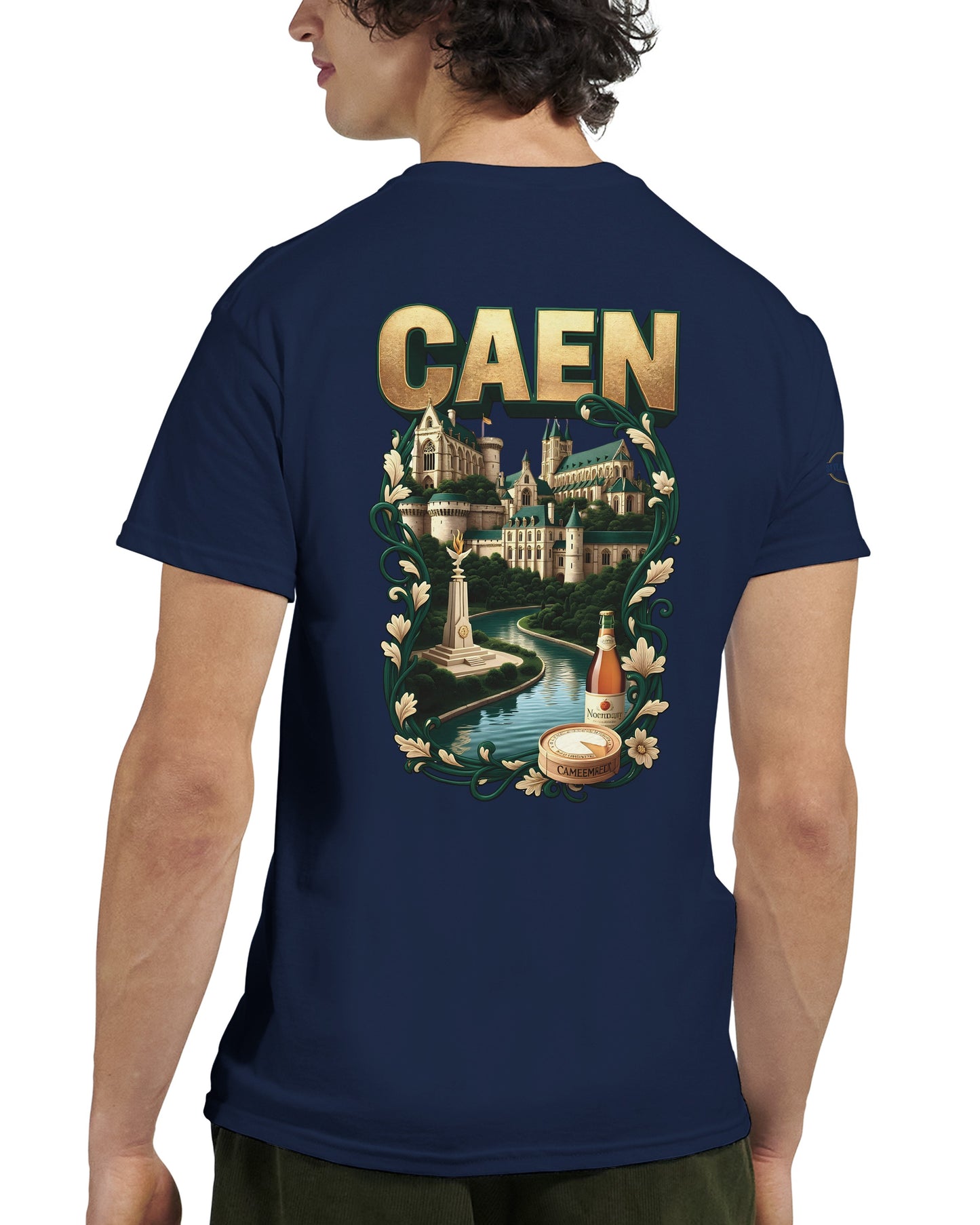 T-shirt Unisexe Caen - Ville de France - Design Classique en Coton