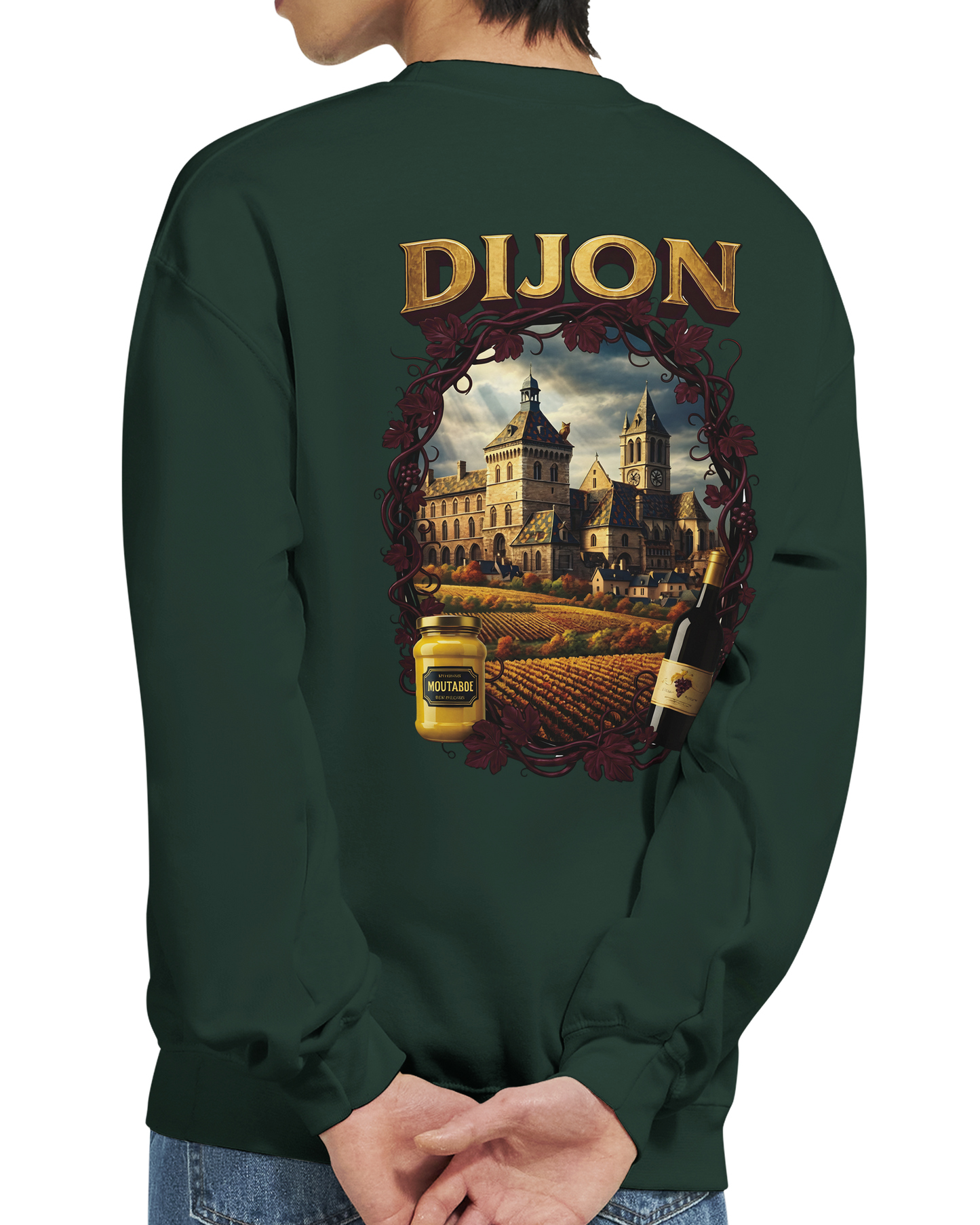 Sweat-shirt Unisexe Dijon – Ville de France – Coupe Classique Confortable
