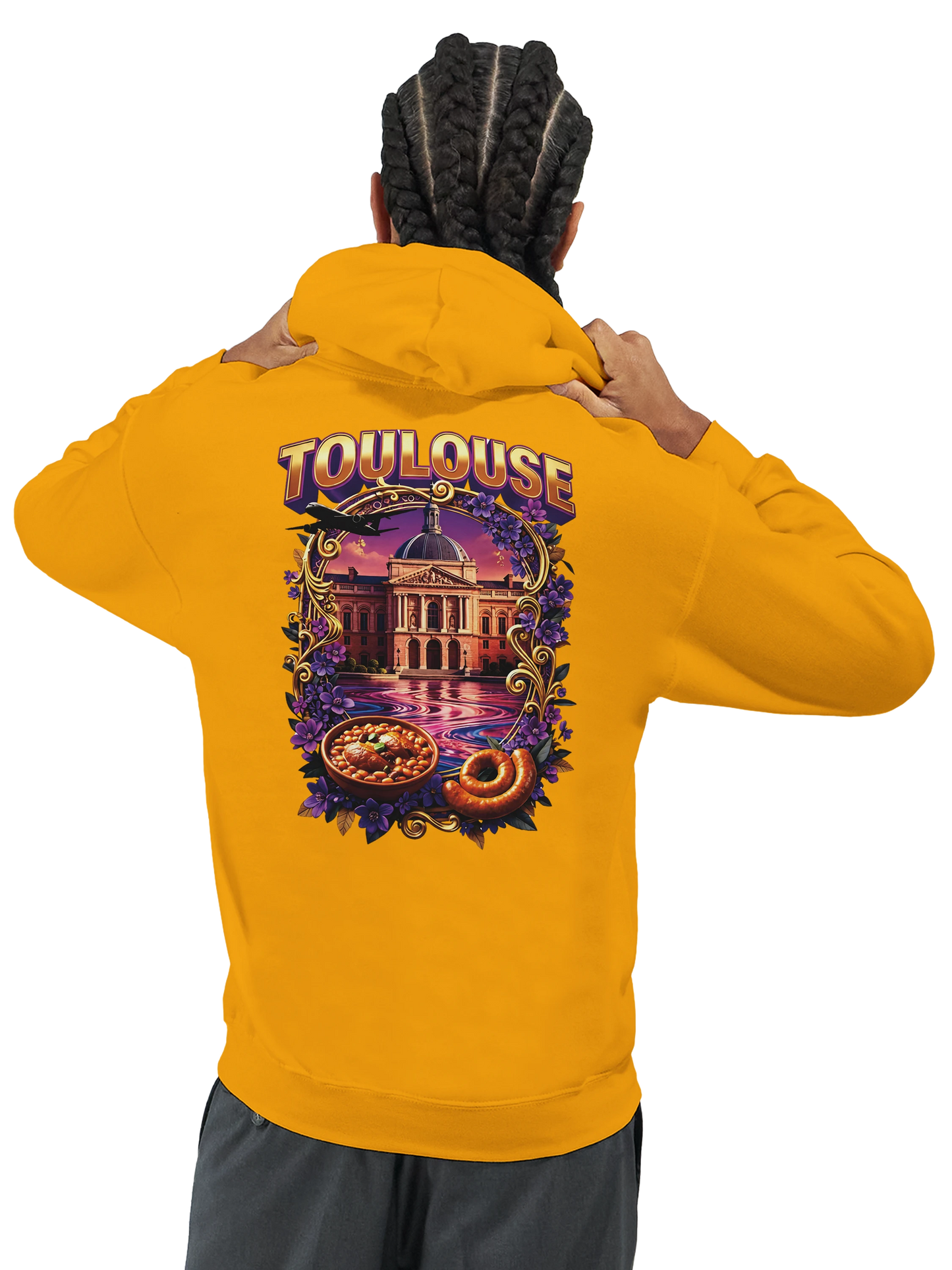 Sweat à Capuche Unisexe Toulouse – Ville de France – Confort Premium