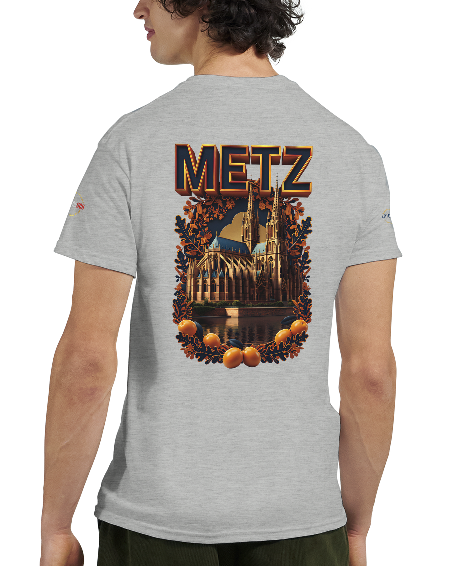 T-shirt Unisexe Metz - Design Ville de France en Coton Épais