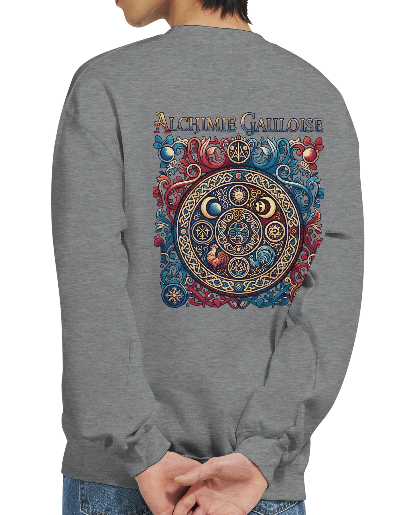 Sweat-shirt Homme Alchimie Gauloise – Coupe Classique Confortable