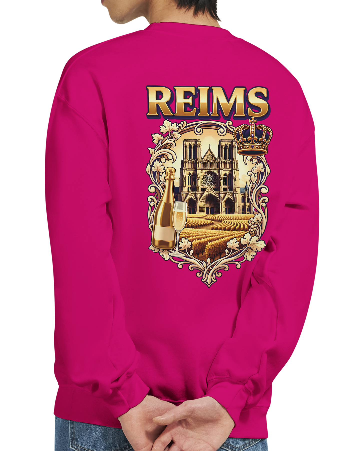 Sweat-shirt Reims – Sweat à col rond confortable en coton mélangé