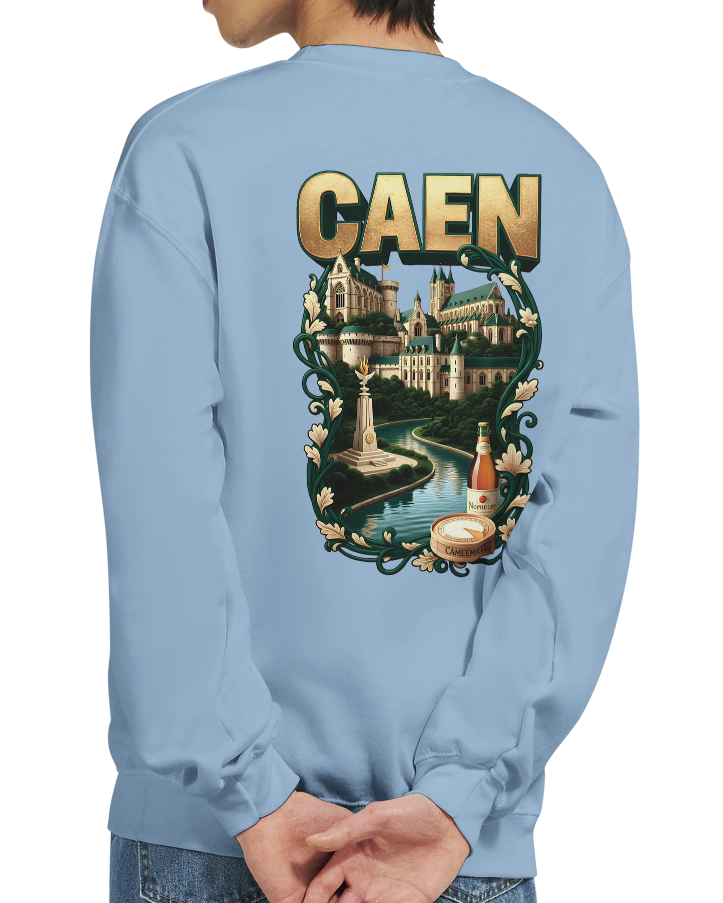 Sweat-shirt Unisexe Caen - Ville de France - Confort Classique