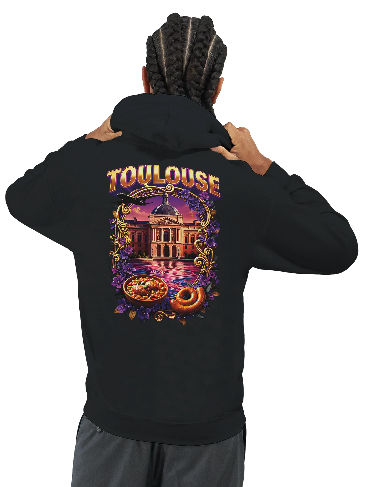 Sweat à Capuche Unisexe Toulouse – Ville de France – Confort Premium