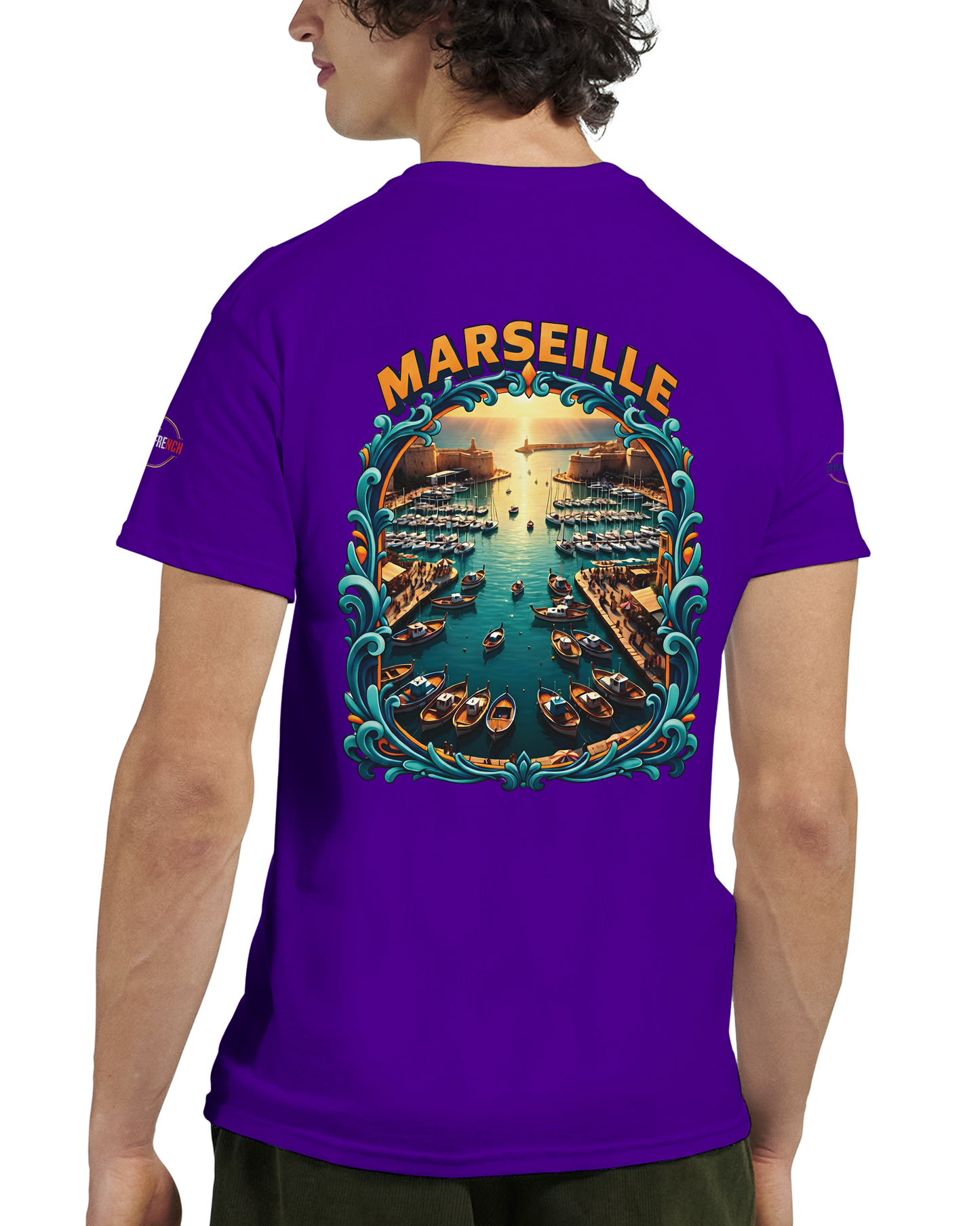 T-shirt Unisexe Marseille – Coton Épais à Coupe Classique