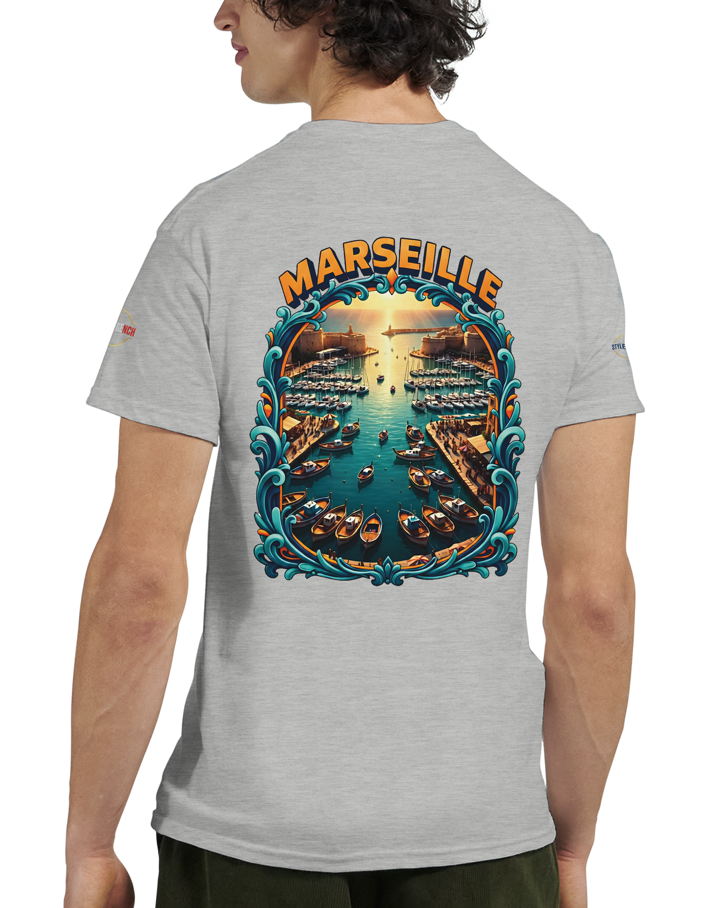 T-shirt Unisexe Marseille – Coton Épais à Coupe Classique