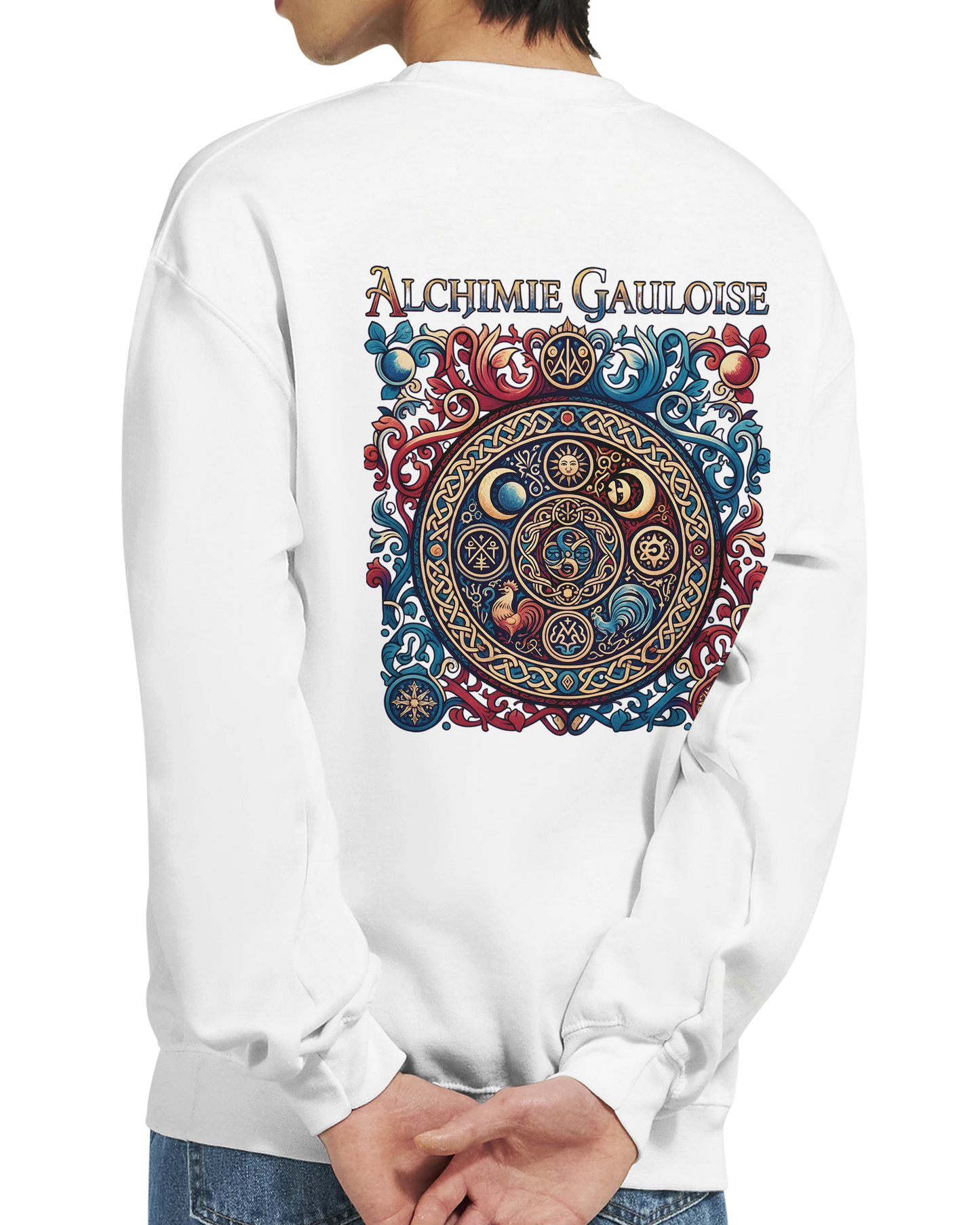 Sweat-shirt Homme Alchimie Gauloise – Coupe Classique Confortable