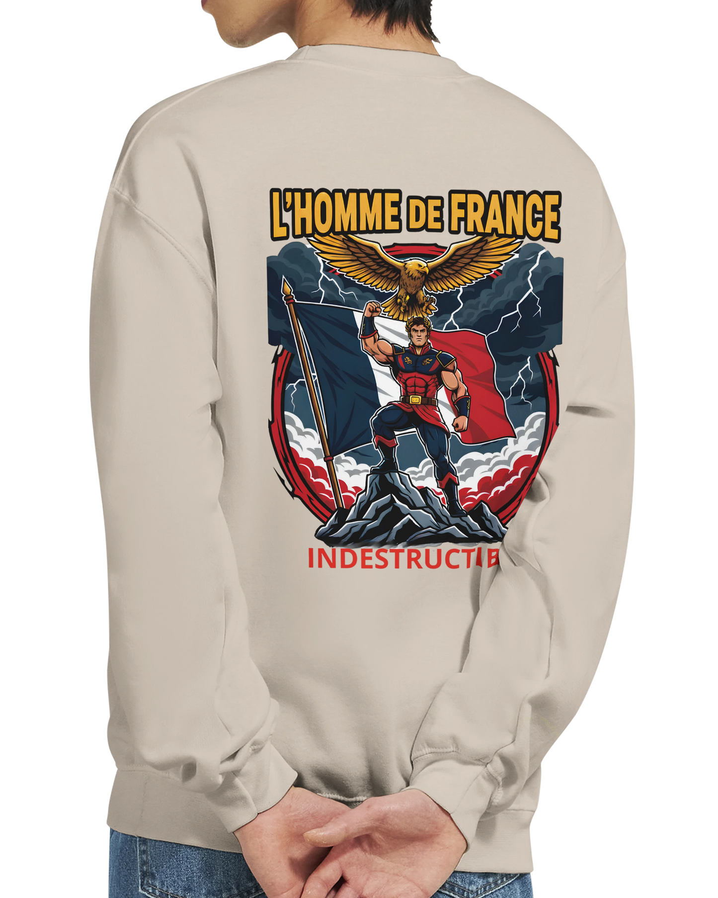 Sweat-shirt Homme France - Premium Cotton Blend Crewneck