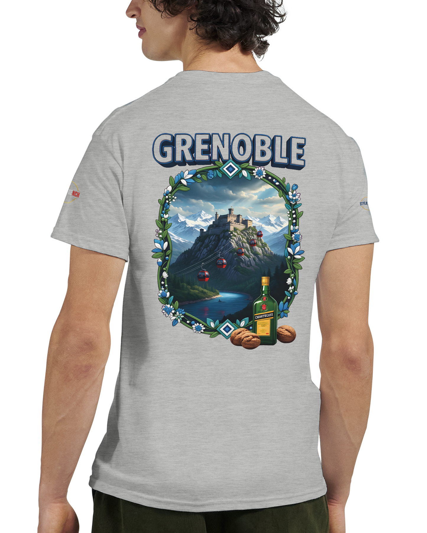 T-shirt Unisexe Grenoble - Ville de France - Coton Premium